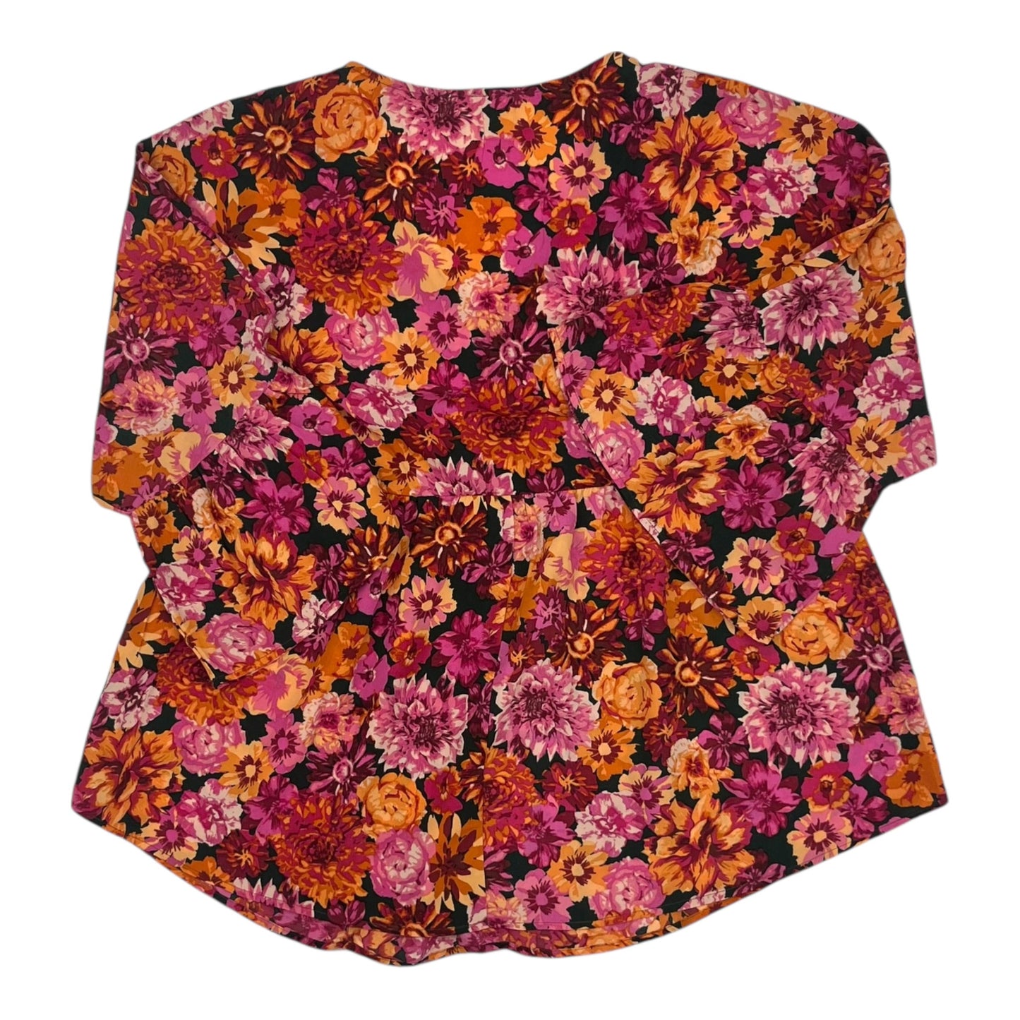 Blouse 3/4 Sleeve By Emily Wonder In Floral Print, Size:S
