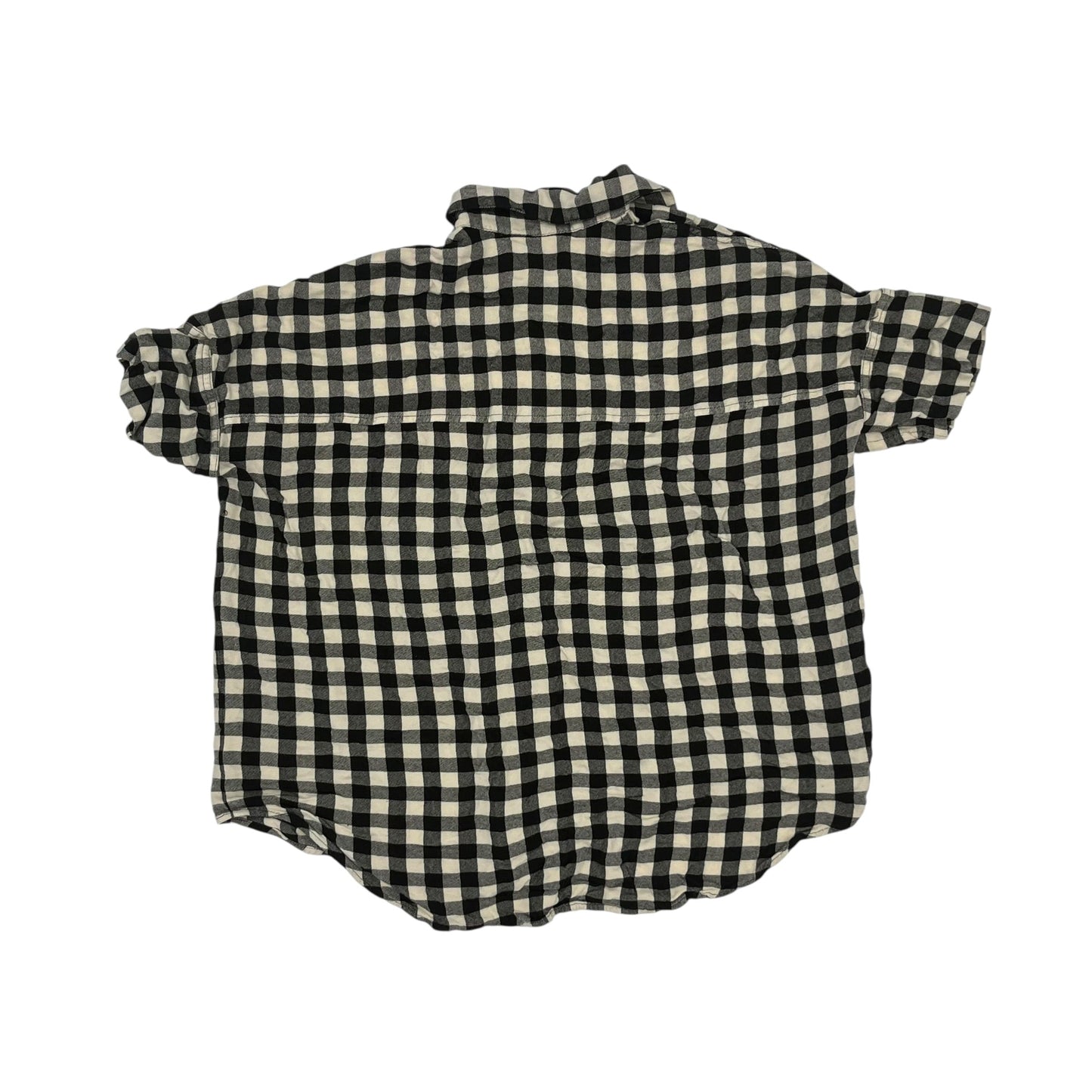 Blouse Ss By Madewell In Black & Cream, Size:M