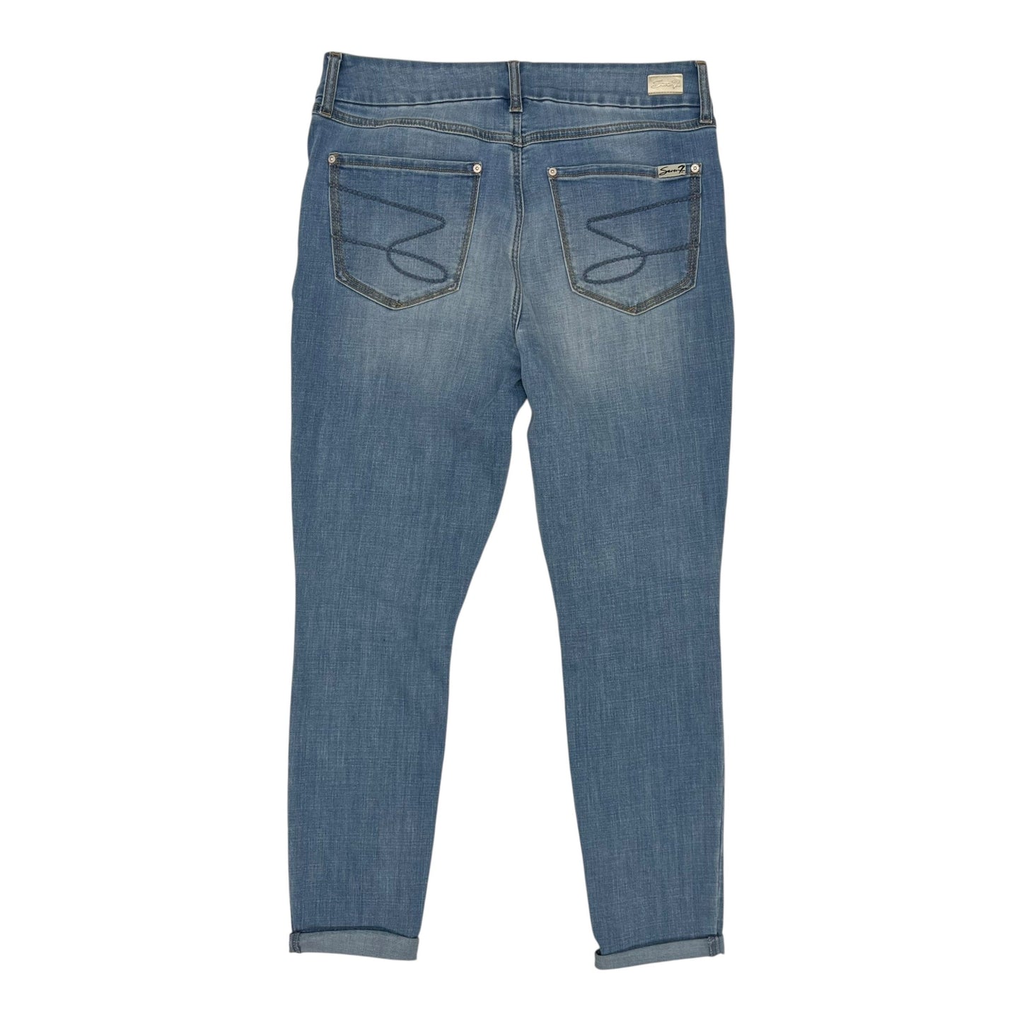 Jeans Skinny By Seven 7 In Blue Denim, Size:12