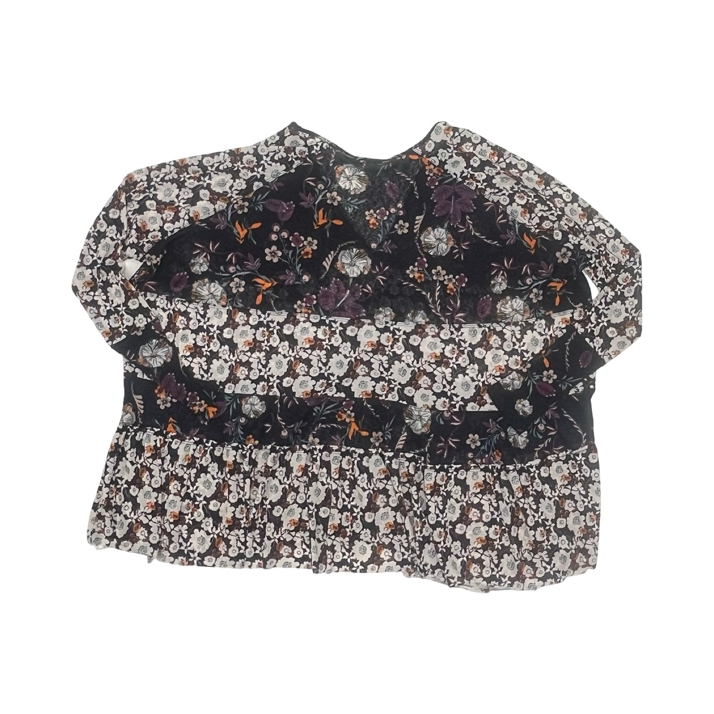 Blouse Ls By Free People In Purple & White, Size:Xs