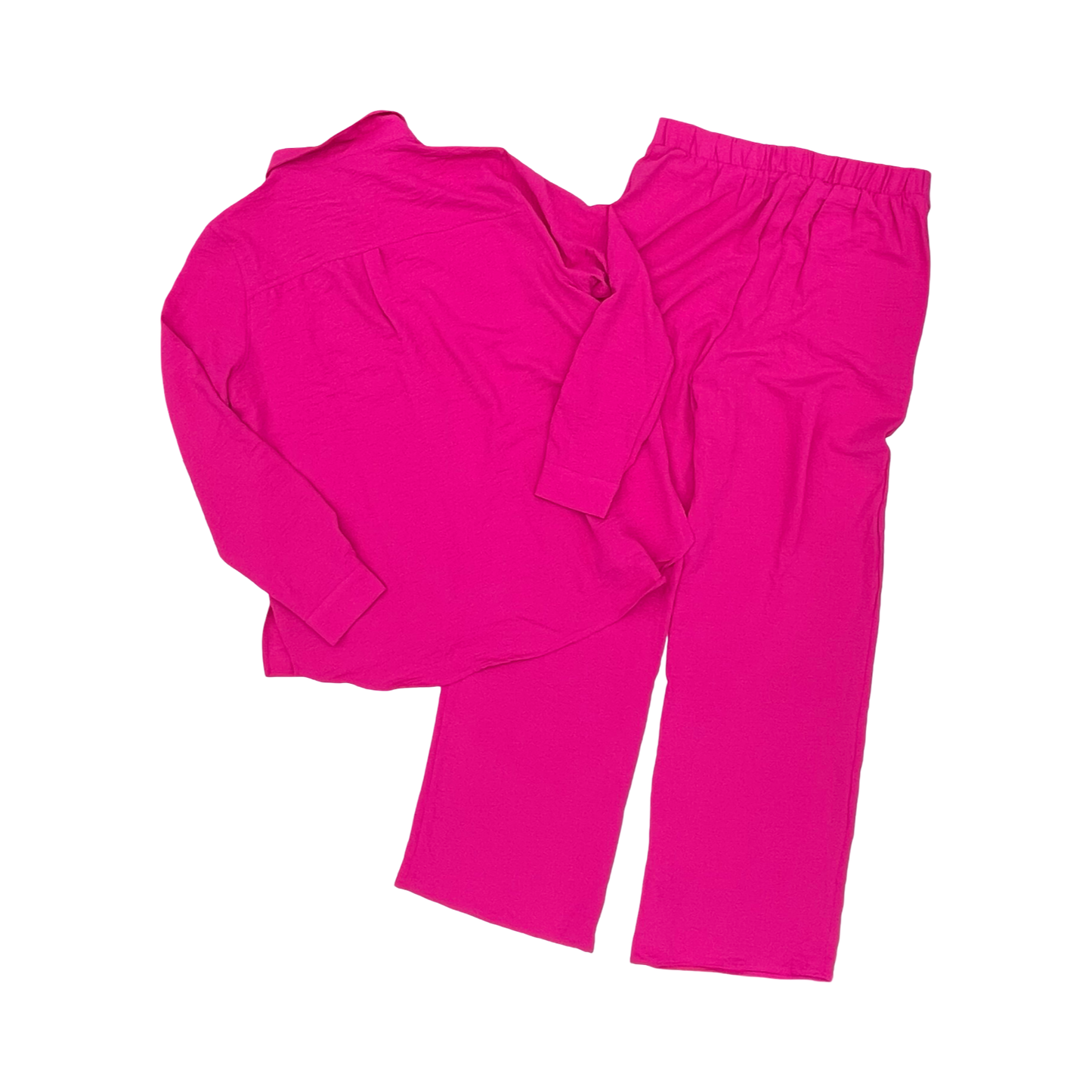 Pants Set 2Pc By Fashion Nova In Pink, Size:Xl
