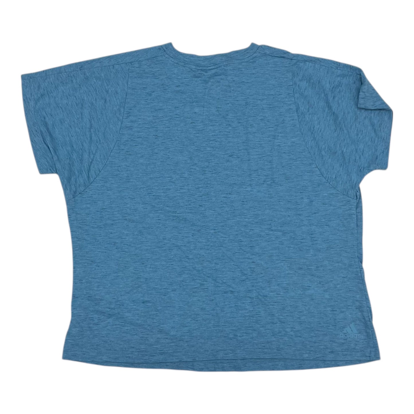 Athletic Top Ss By Adidas In Blue, Size:2X