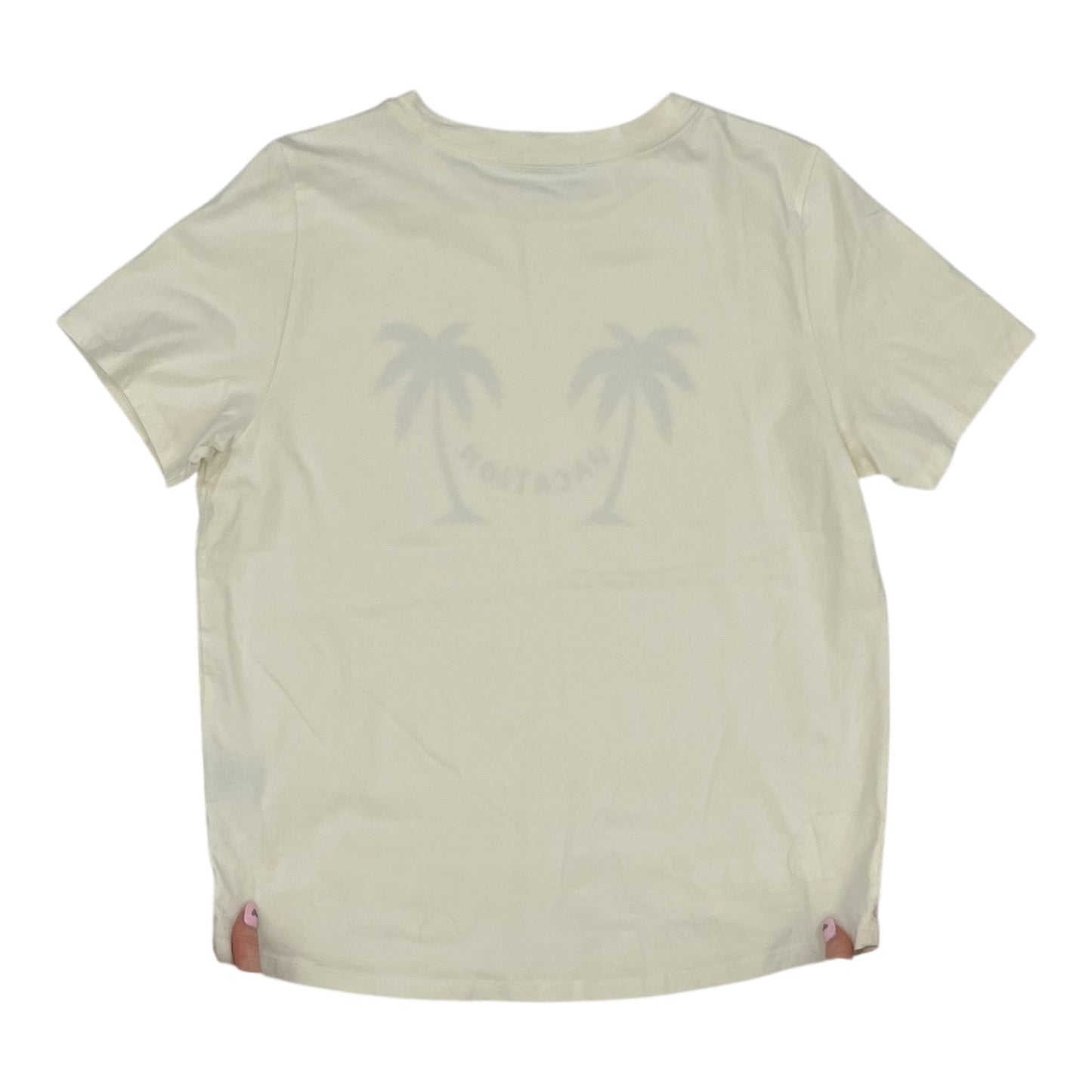 Top Ss By Clothes Mentor In Cream, Size:L