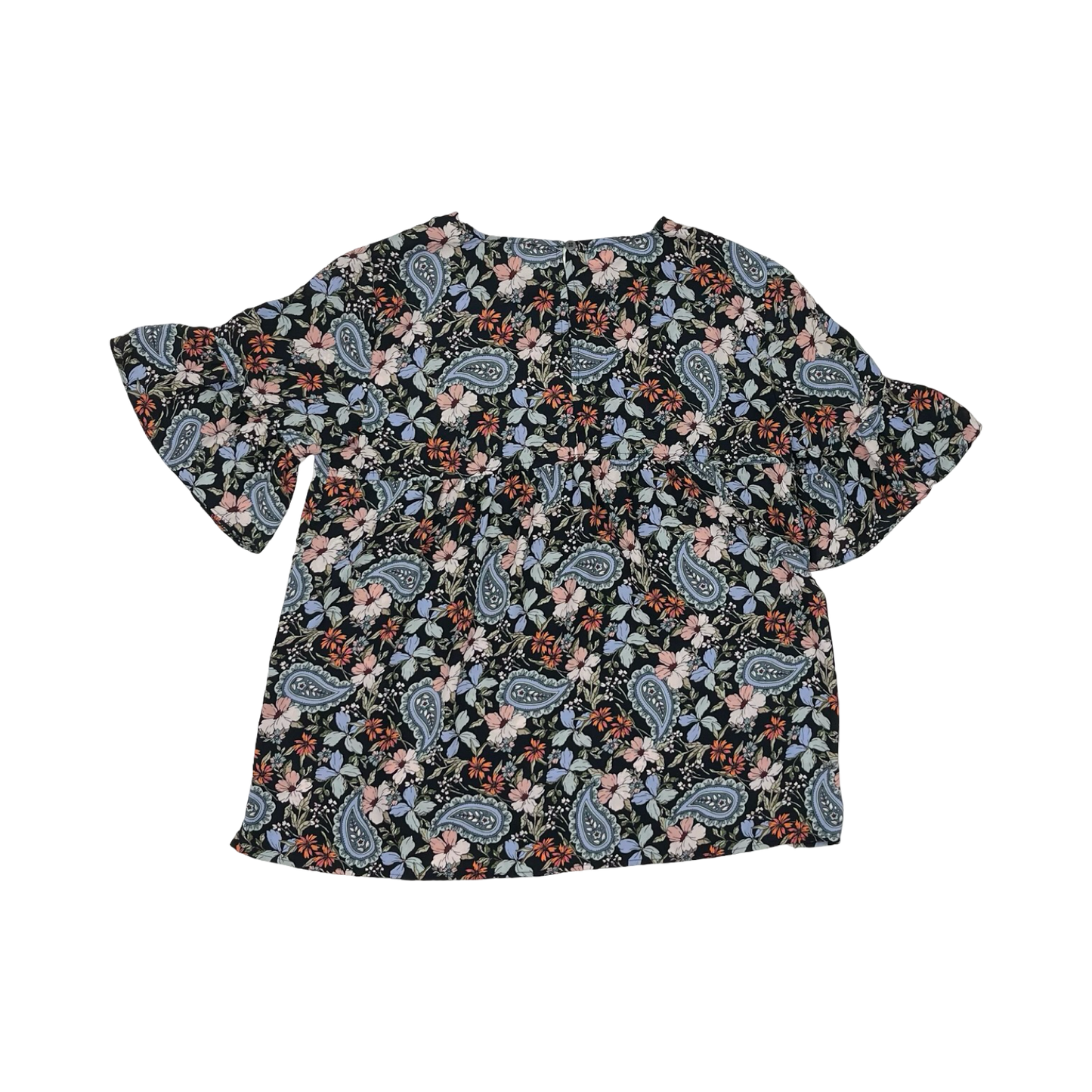 Blouse Ss By Loft In Black, Size:Xs