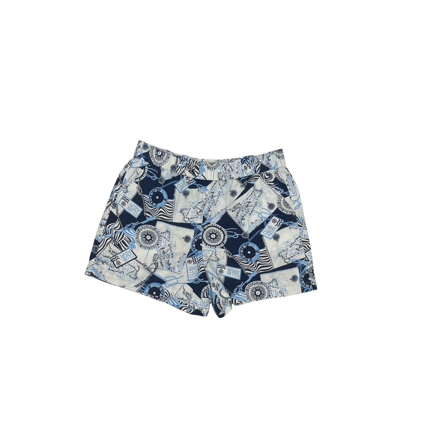 Shorts By Talbots In Blue & White, Size:1X