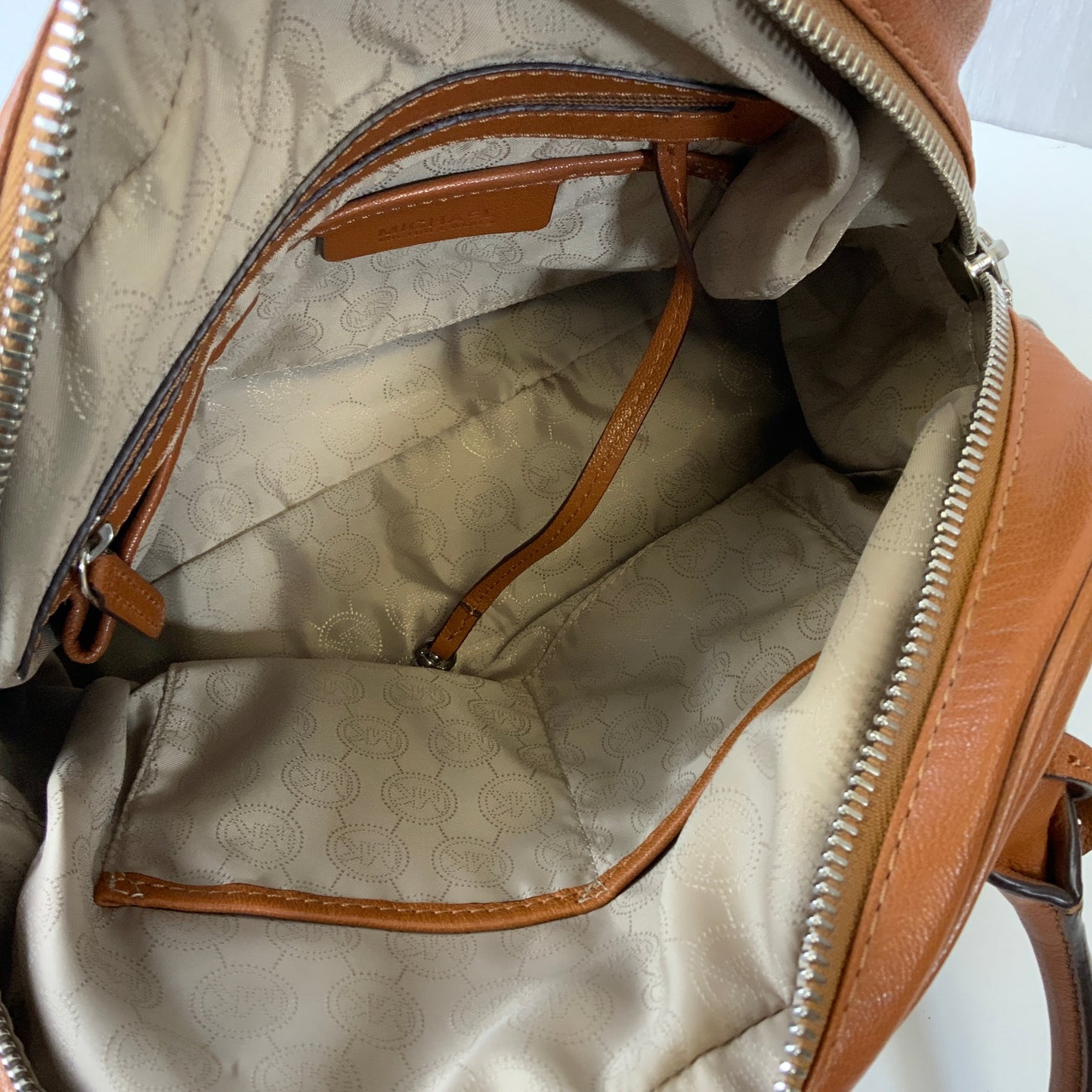 Handbag Designer By Michael Kors In Brown, Size:Medium