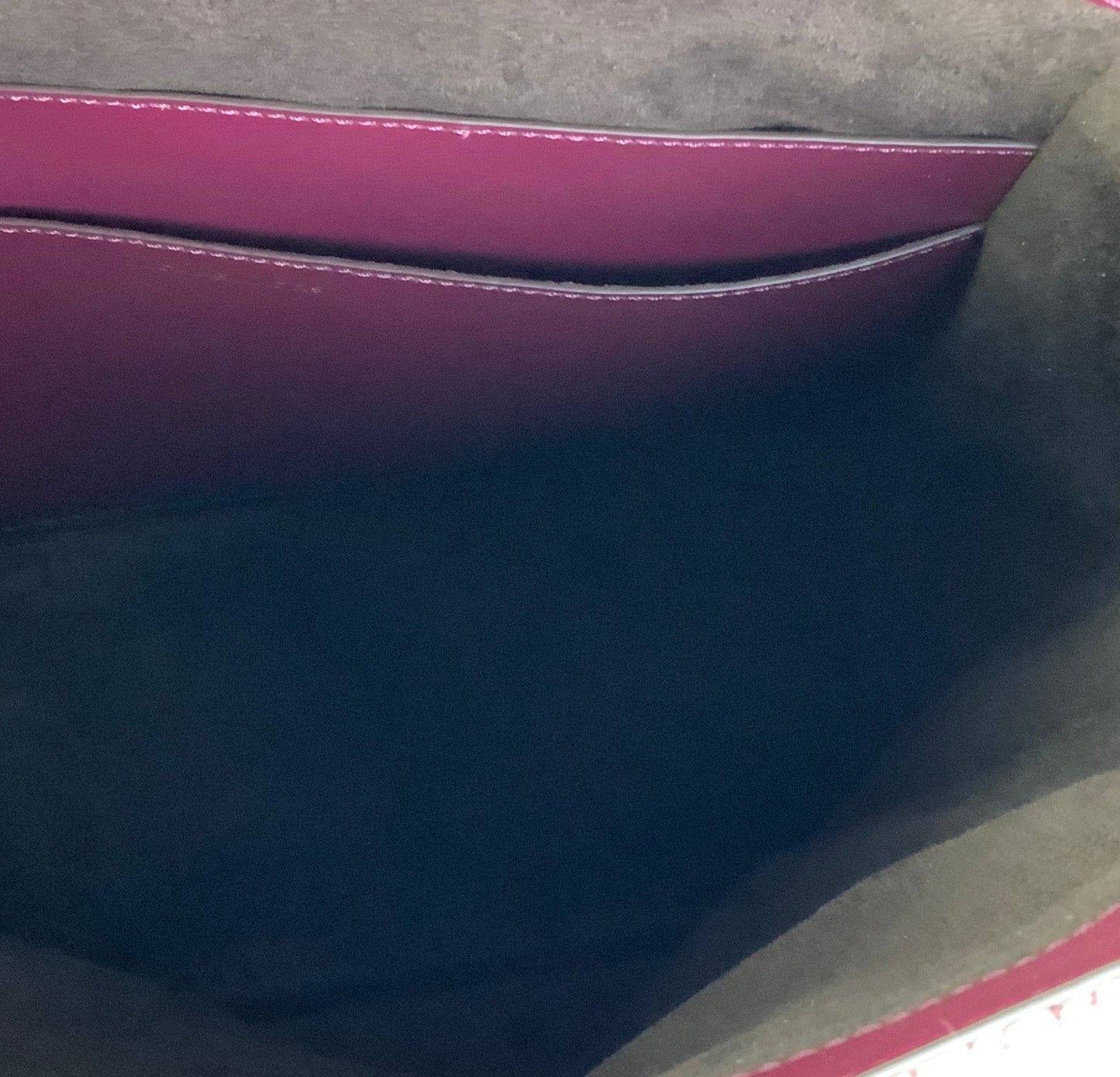 Handbag Designer By Michael Kors In Maroon, Size:Large
