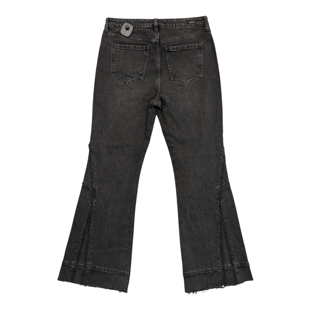 Jeans Flared By Liverpool In Black Denim, Size:6