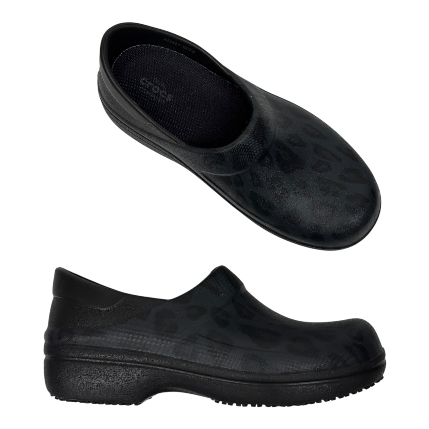 Shoes Flats By Crocs In Animal Print, Size:7