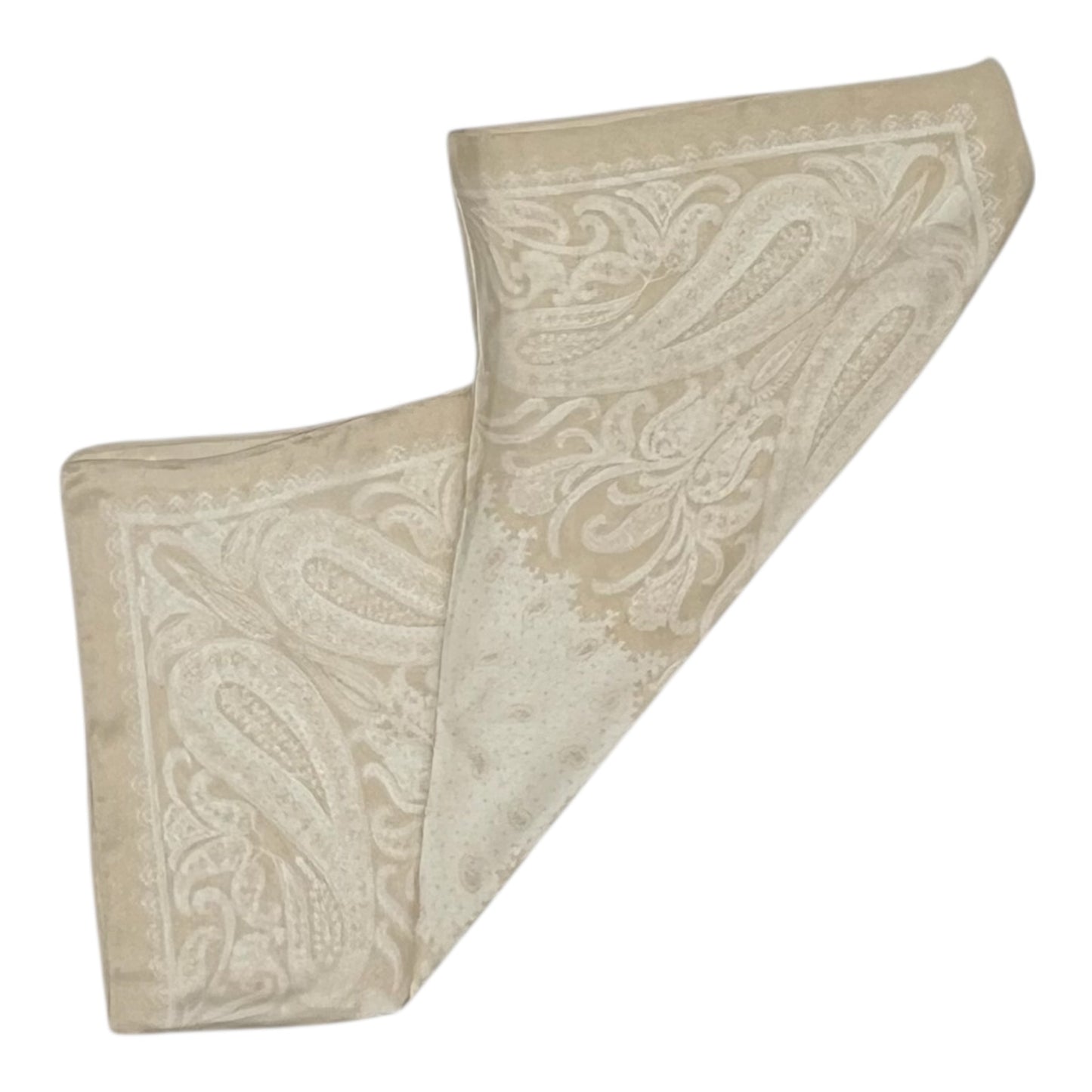Scarf Square By Clothes Mentor In Cream & White