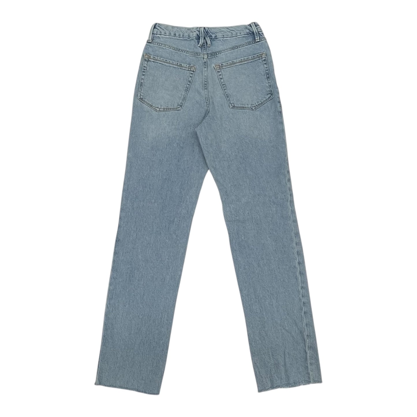 Jeans Straight By Good American In Blue Denim, Size:6