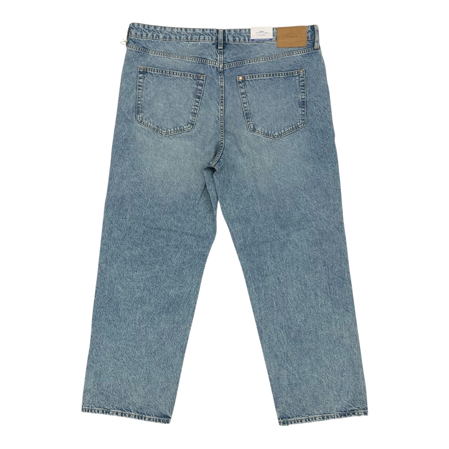 Jeans Wide Leg By H&M In Blue Denim, Size:18