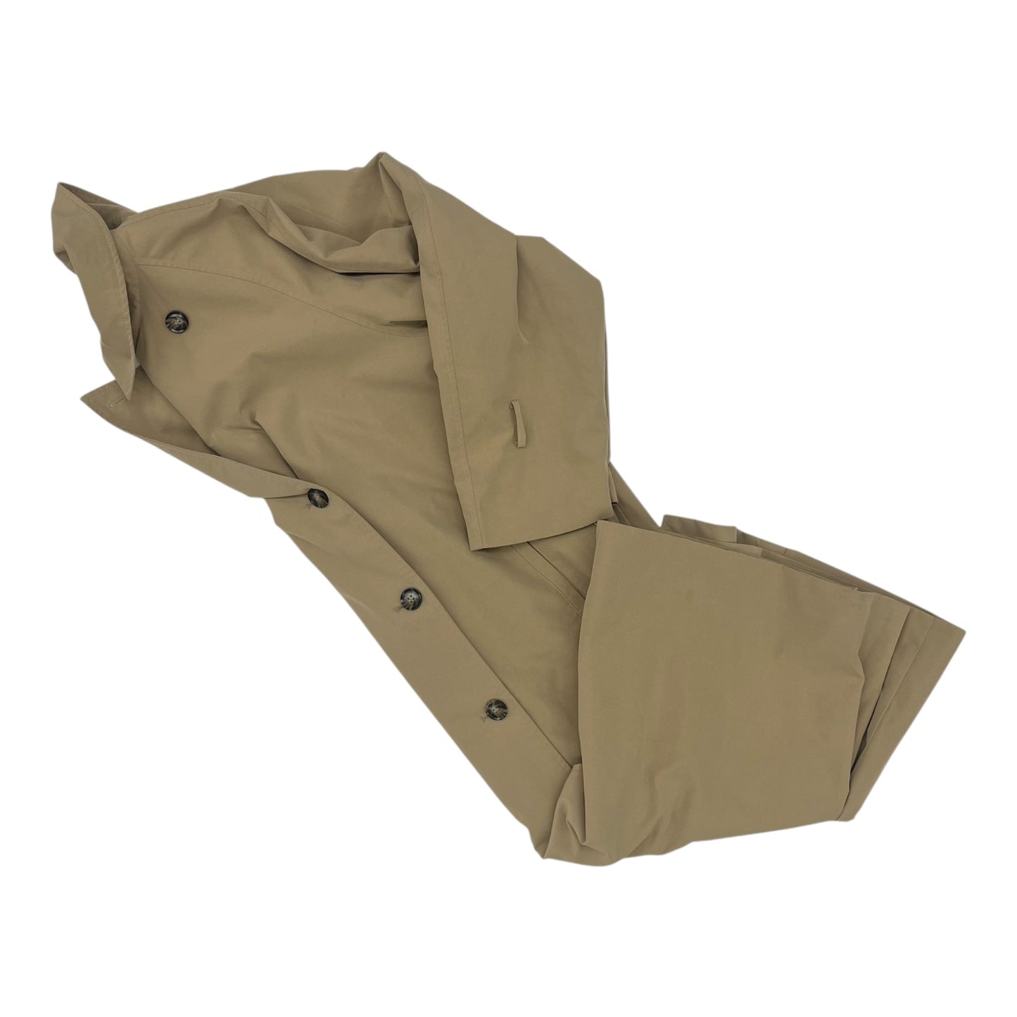 Coat Trench Coat By H&M In Brown, Size:L