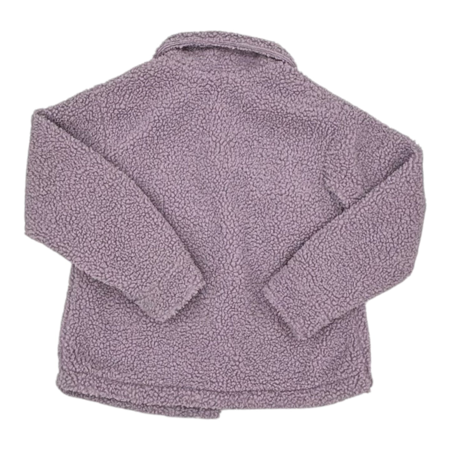 Jacket Faux Fur & Sherpa By Haute Monde In Purple, Size:M