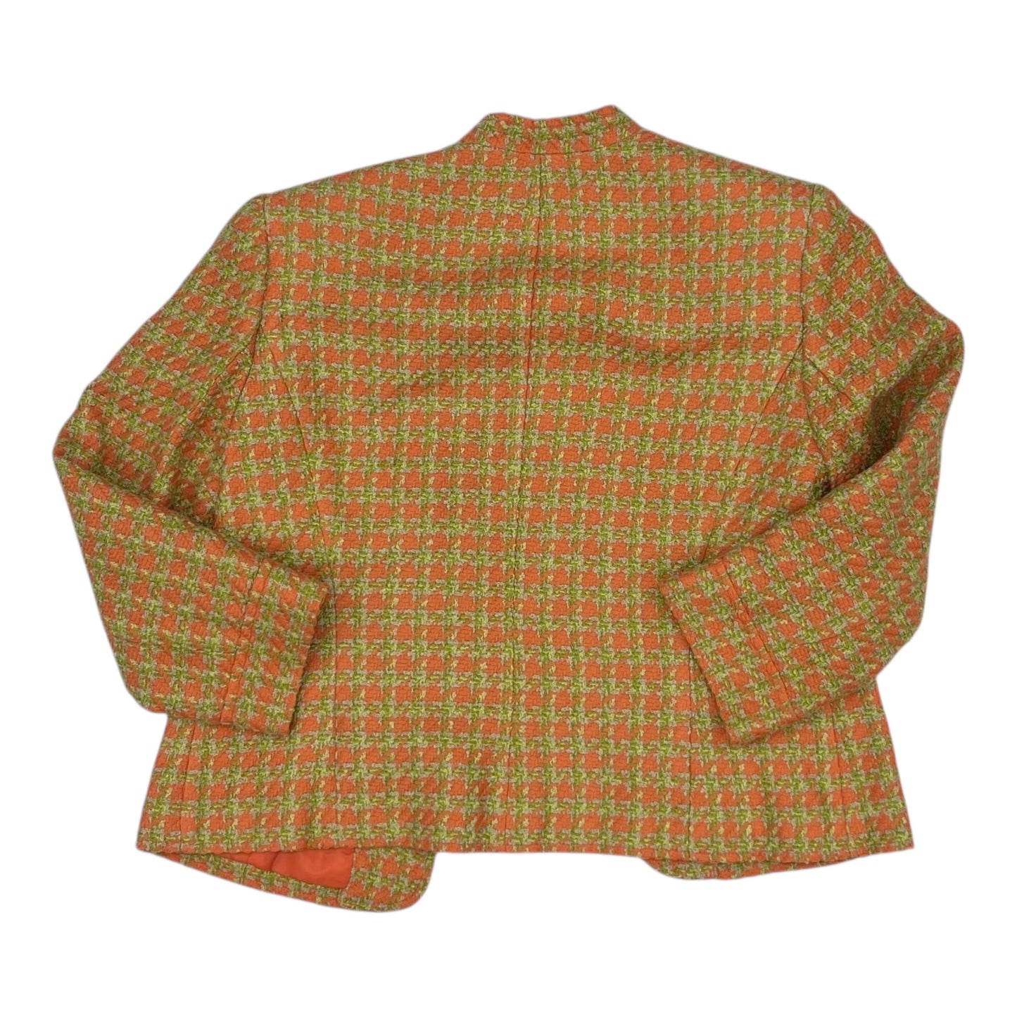 Blazer By Evan-Picone In Green & Orange, Size:M