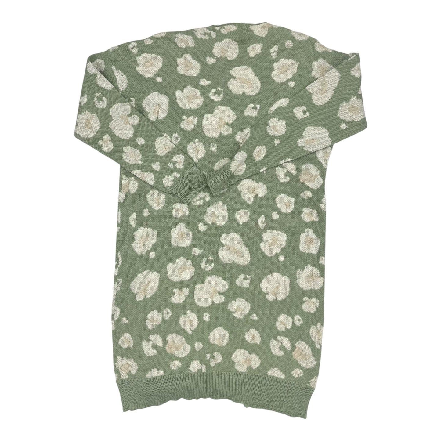 Sweater Cardigan By Andree By Unit In Green, Size:1X