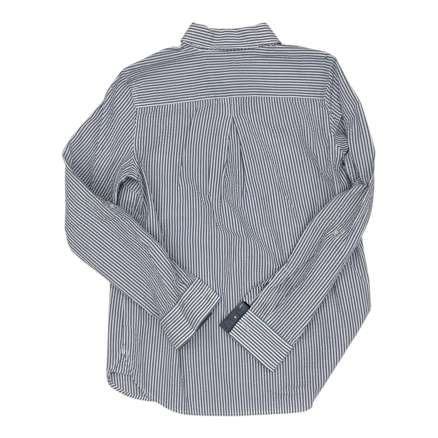 Blouse 3/4 Sleeve By Tommy Hilfiger In Blue & White, Size:S