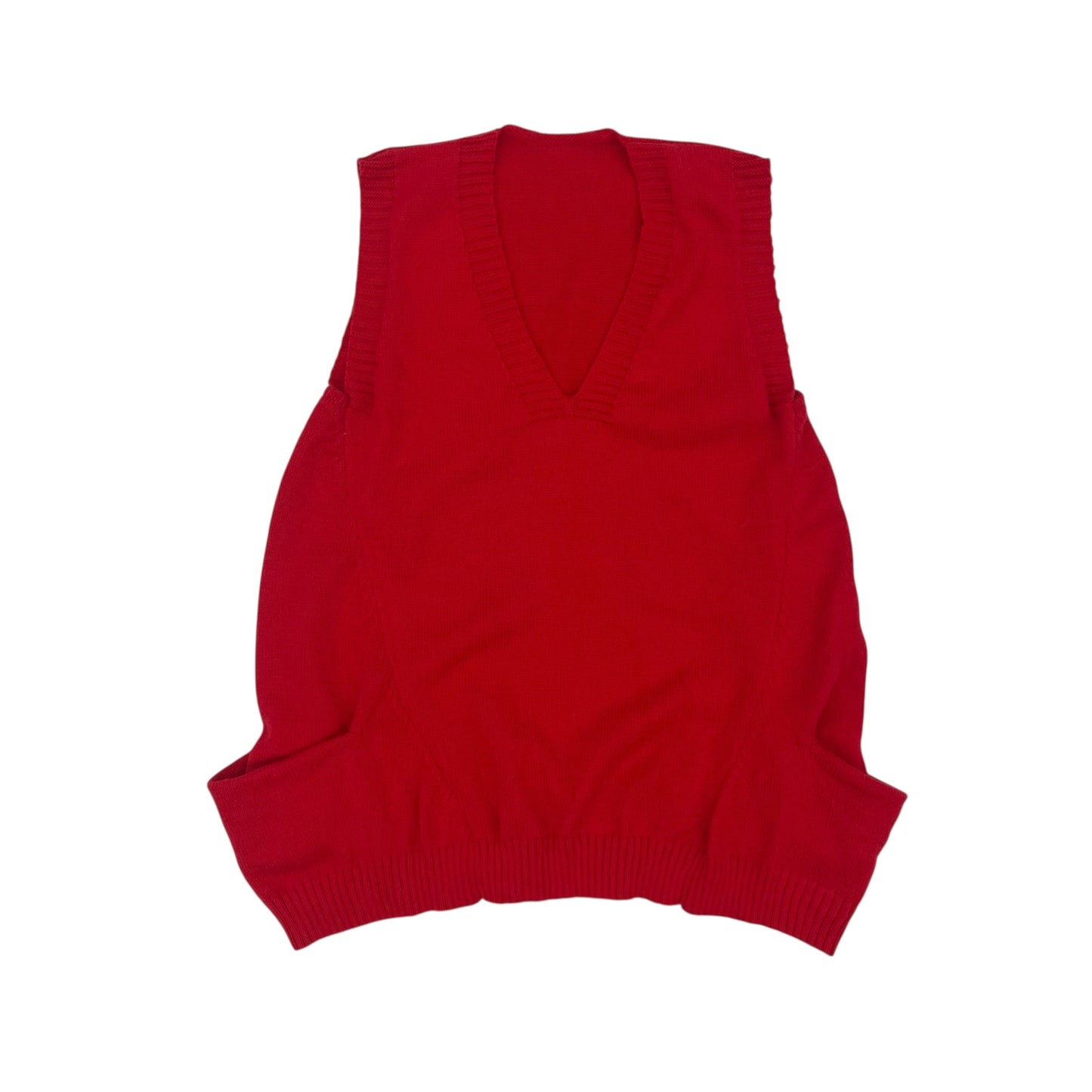 Vest Sweater By Clothes Mentor In Red, Size:Xl