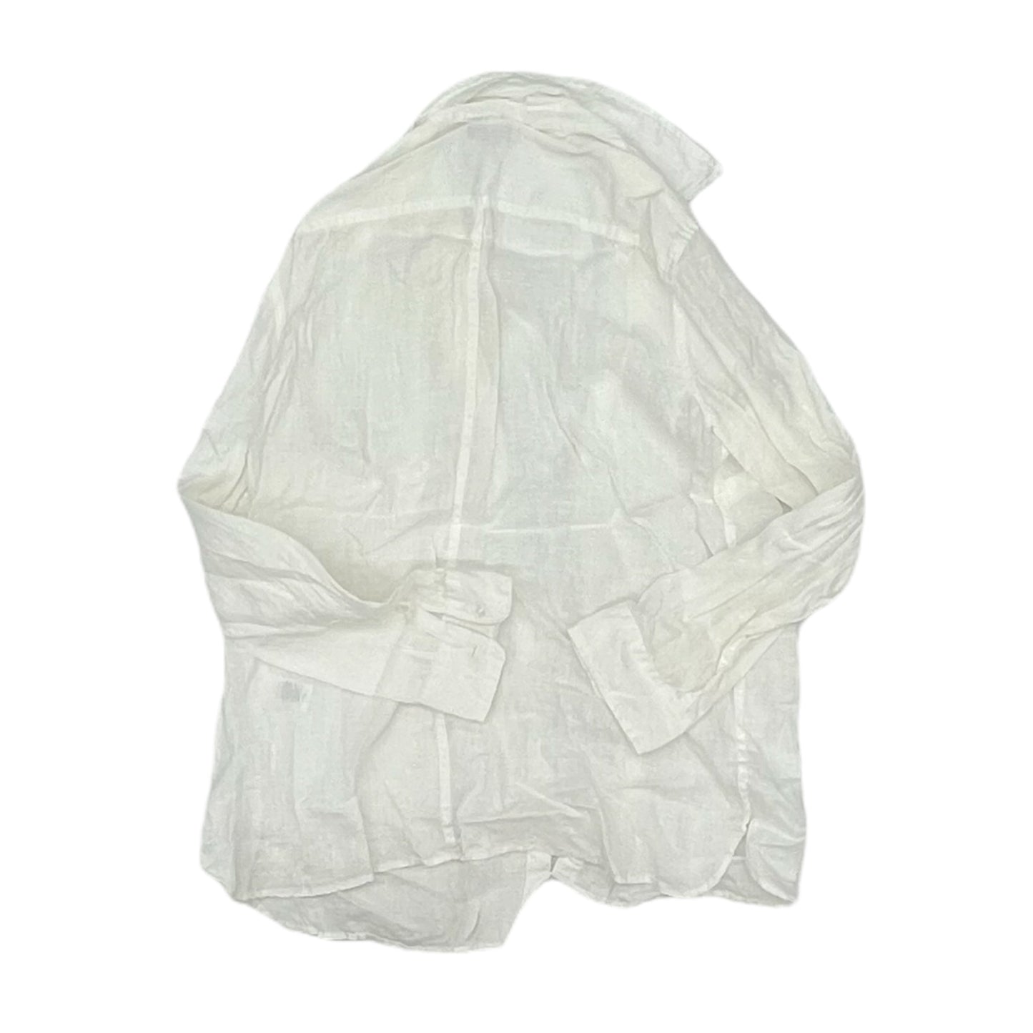 Blouse Ls By Talbots In Cream, Size:L