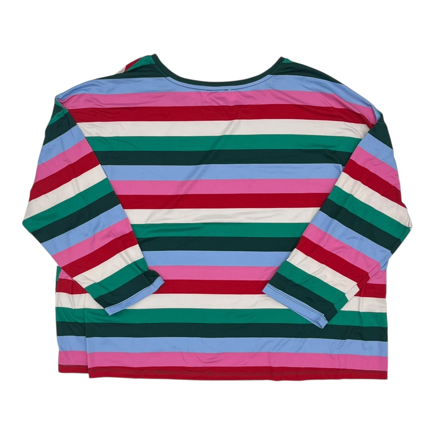 Top Ls By Joyspun In Striped Pattern, Size:3X