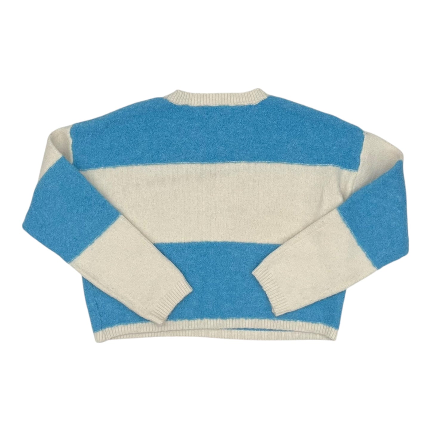 Sweater By Jessica Simpson In Blue & Cream, Size:L