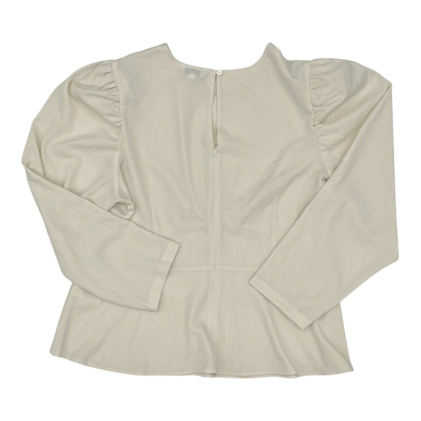 Blouse Ls By Express In Cream, Size:Xl