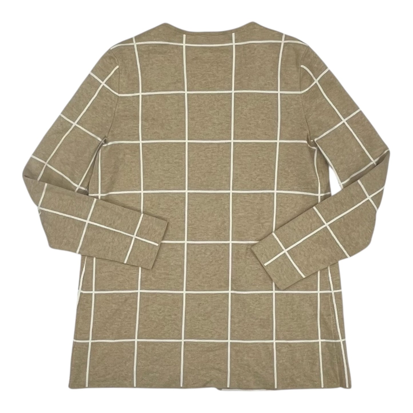 Sweater Cardigan By Talbots In Tan, Size:Sp