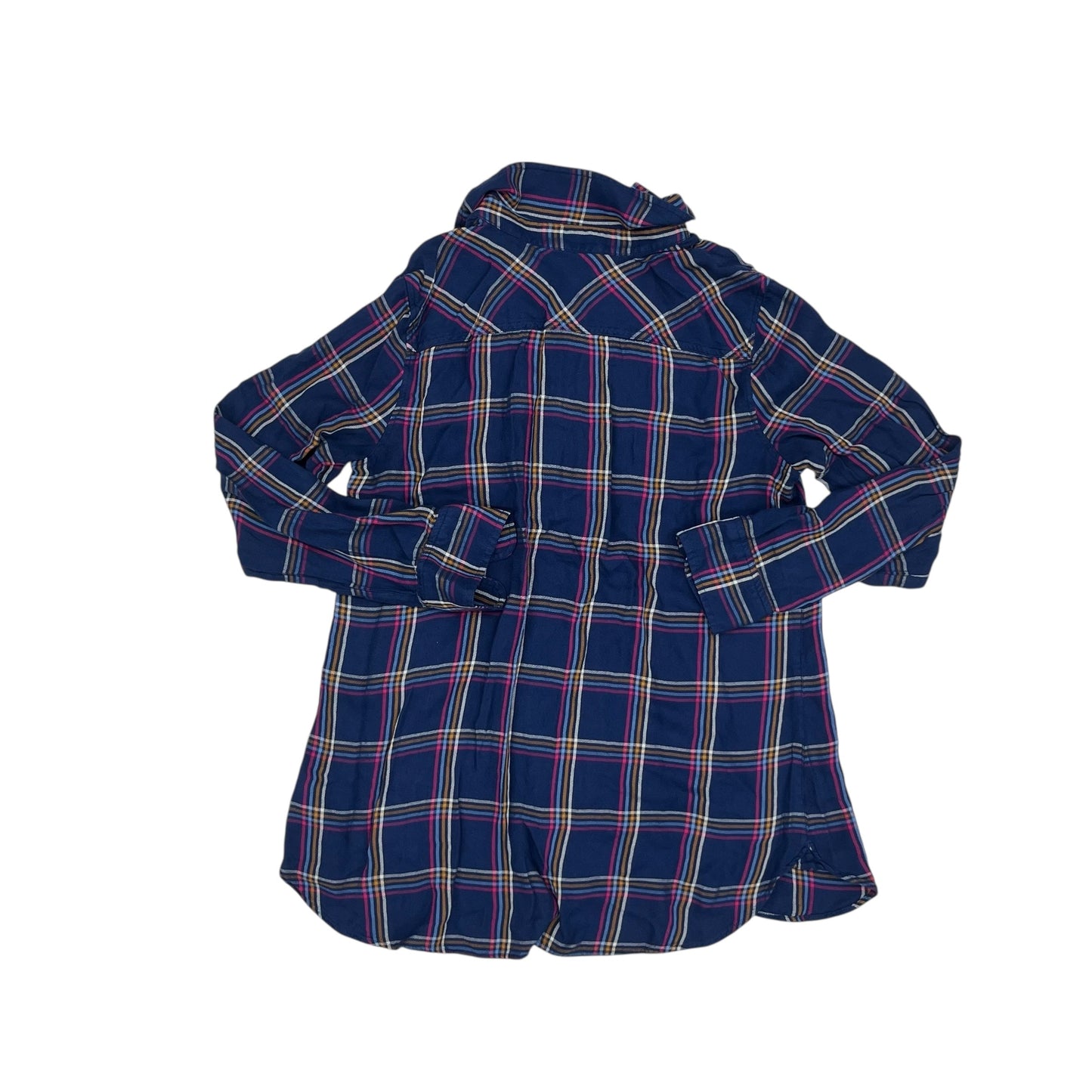 Blouse Ls By Talbots In Blue, Size:M