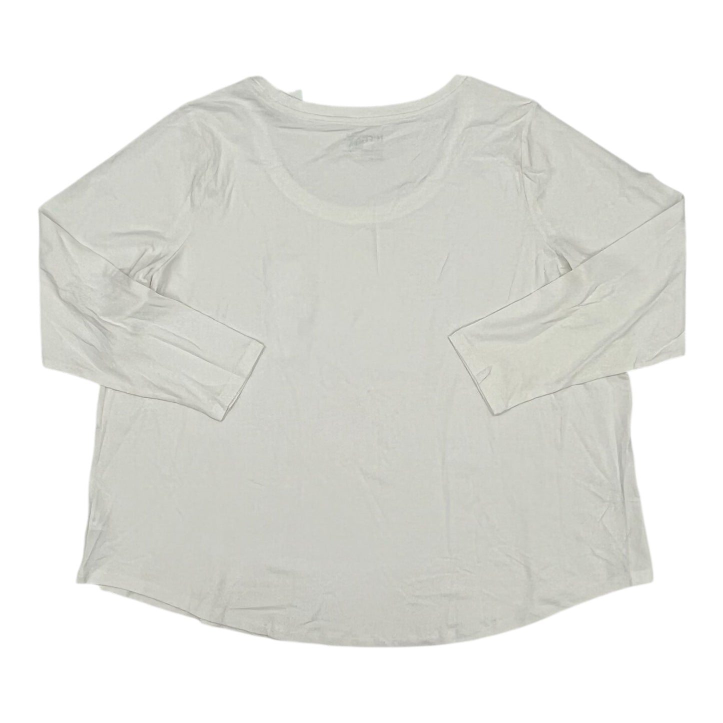 Top Ls Basic By Terra & Sky In White, Size:2X