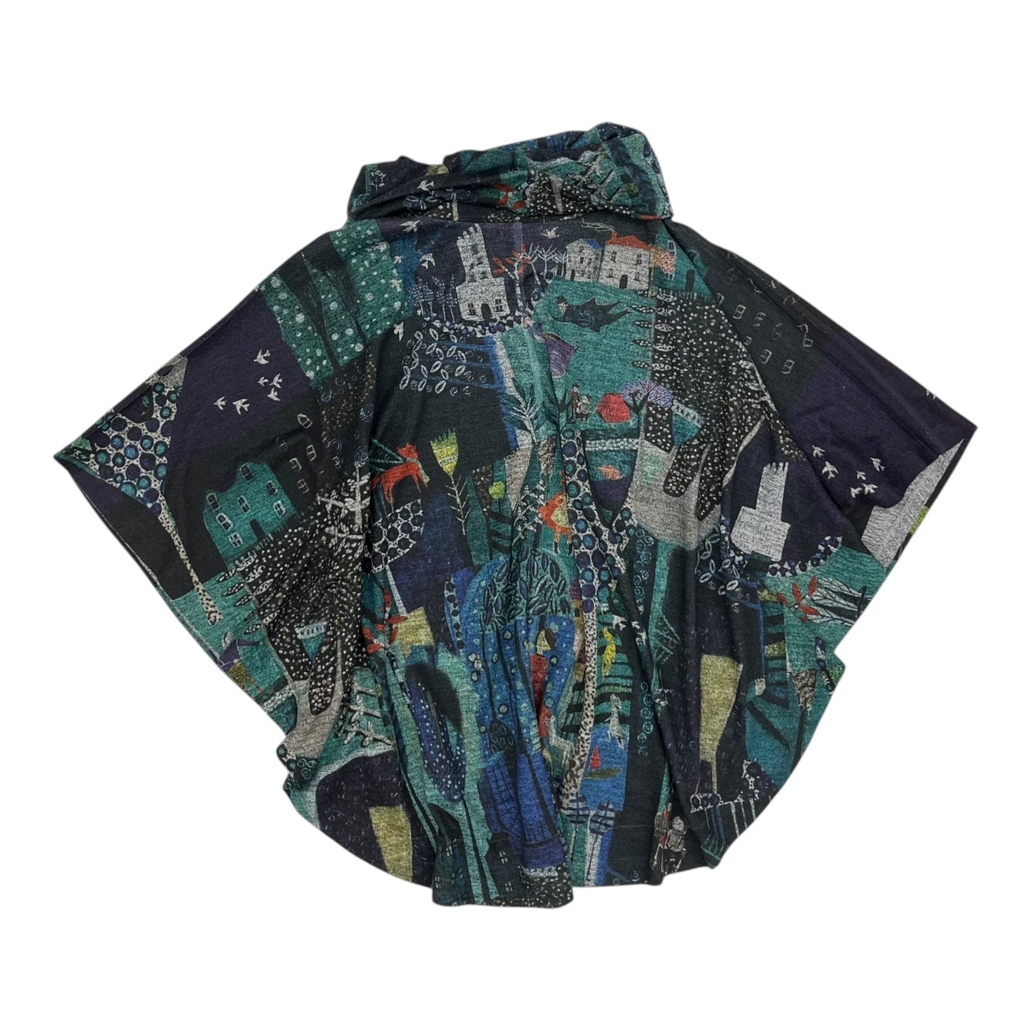 Poncho By Clothes Mentor In Multi, Size:M