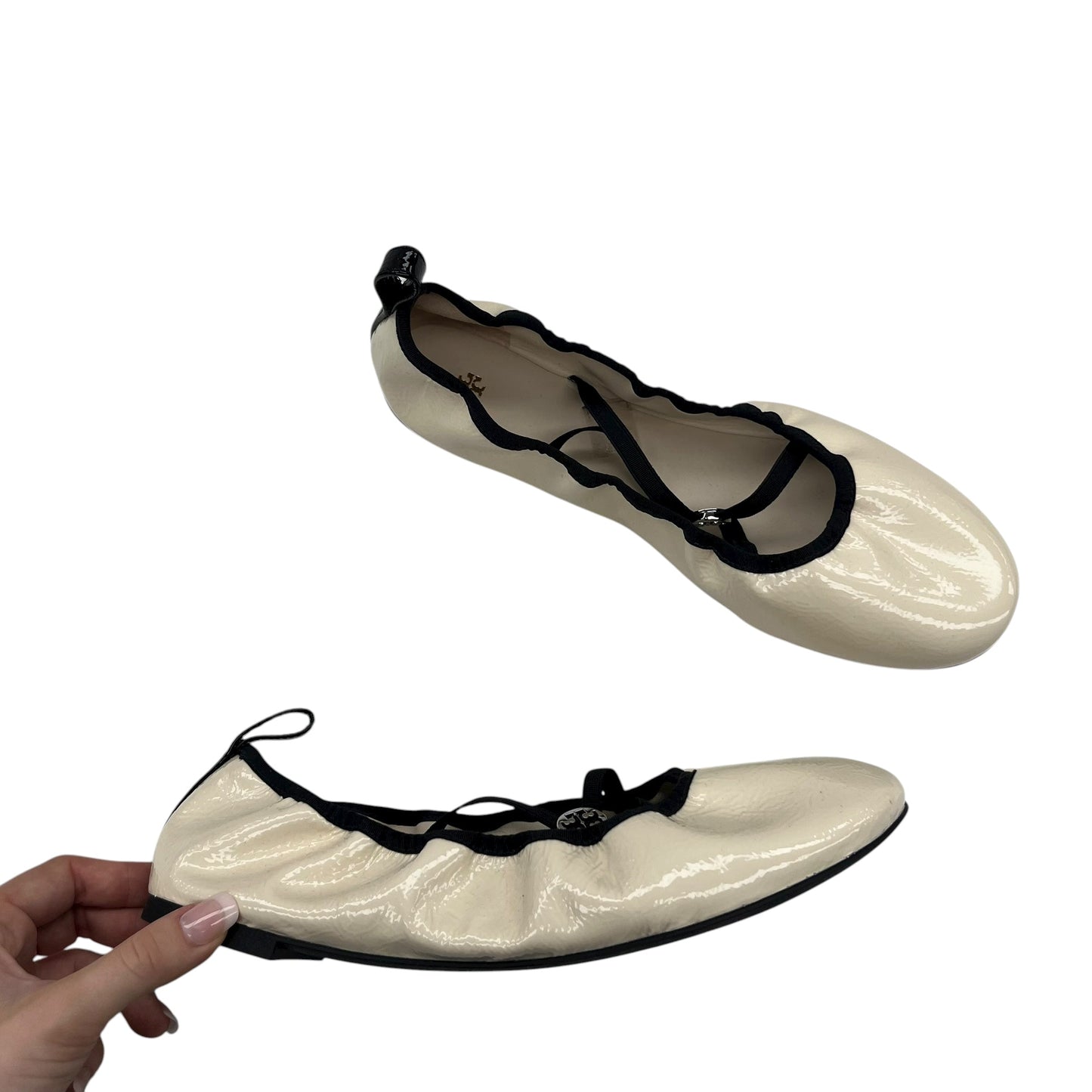 Shoes Designer By Tory Burch In Cream, Size:9