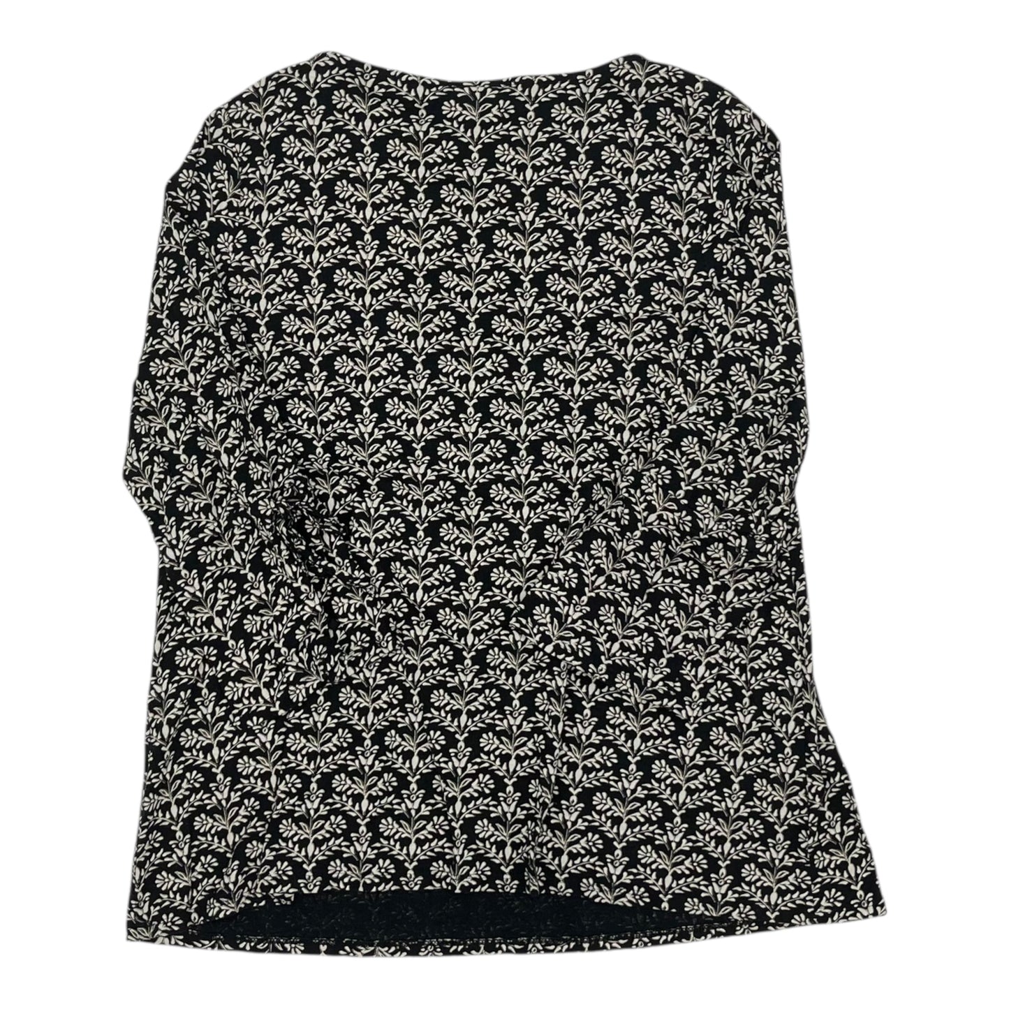 Top 3/4 Sleeve By J. Jill In Black, Size:M