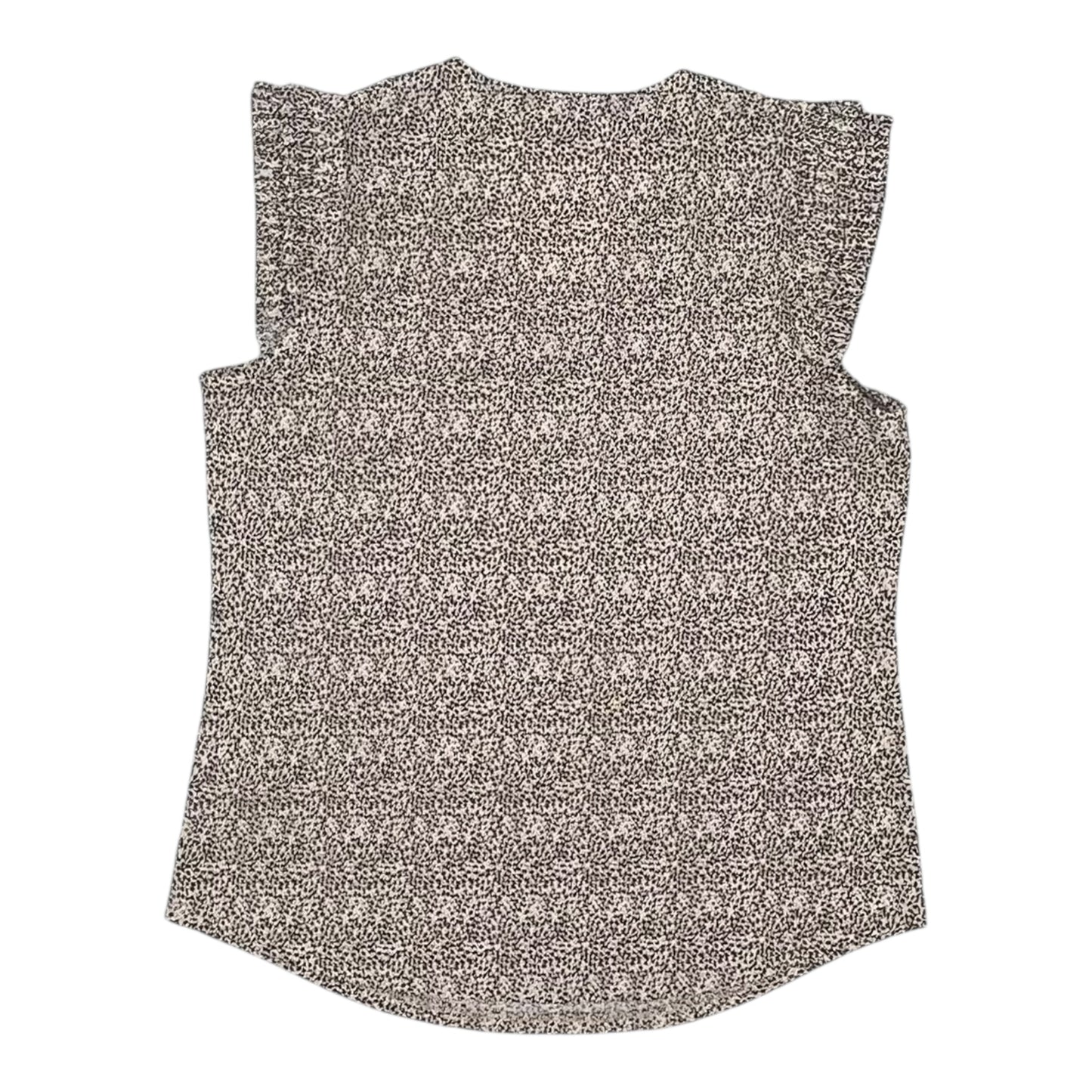 Blouse Ss By Adrianna Papell In Black & Tan, Size:S