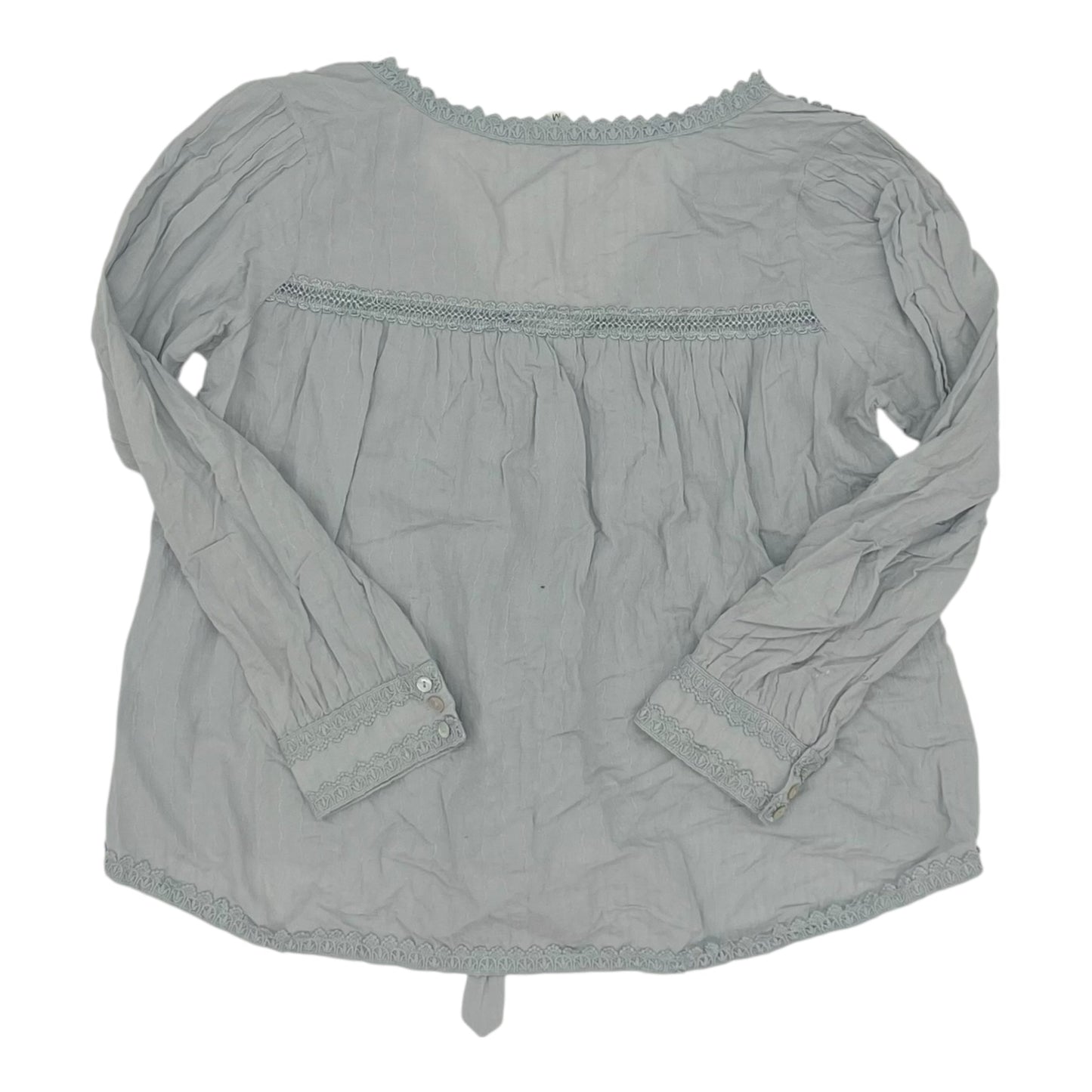 Blouse Ls By Pol In Blue, Size:M