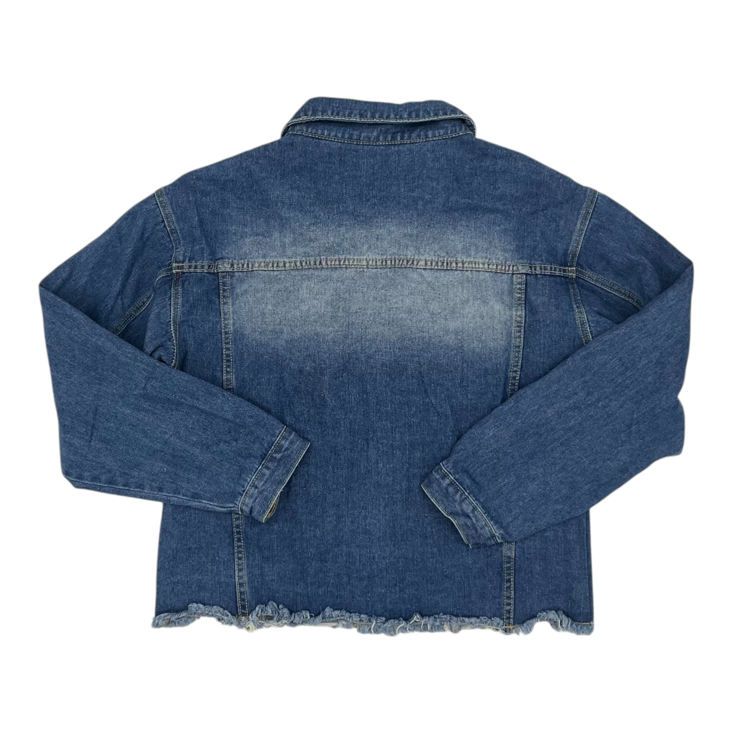 Jacket Denim By Clothes Mentor In Blue Denim, Size:Xl