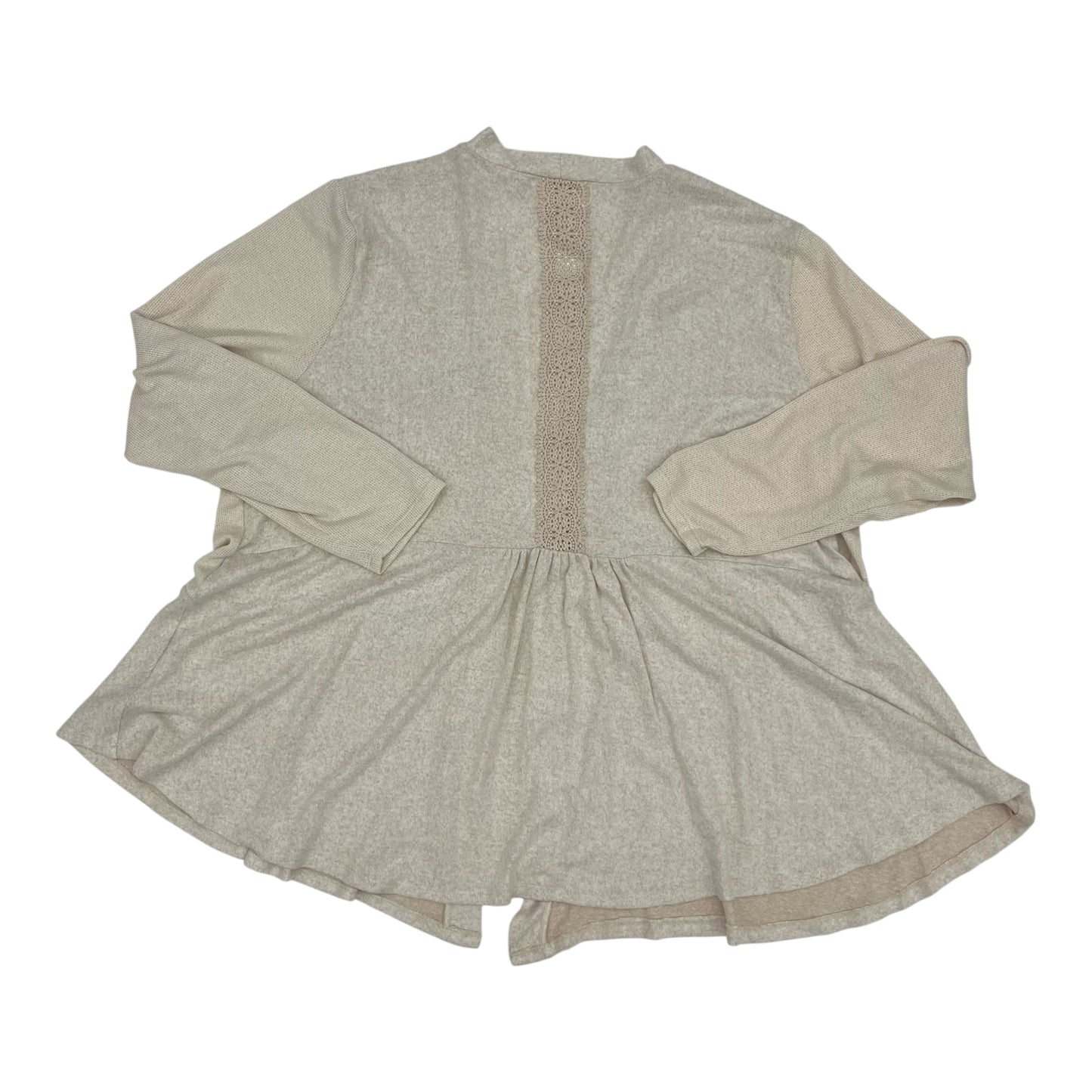 Sweater Cardigan By Maurices In Tan, Size:4X