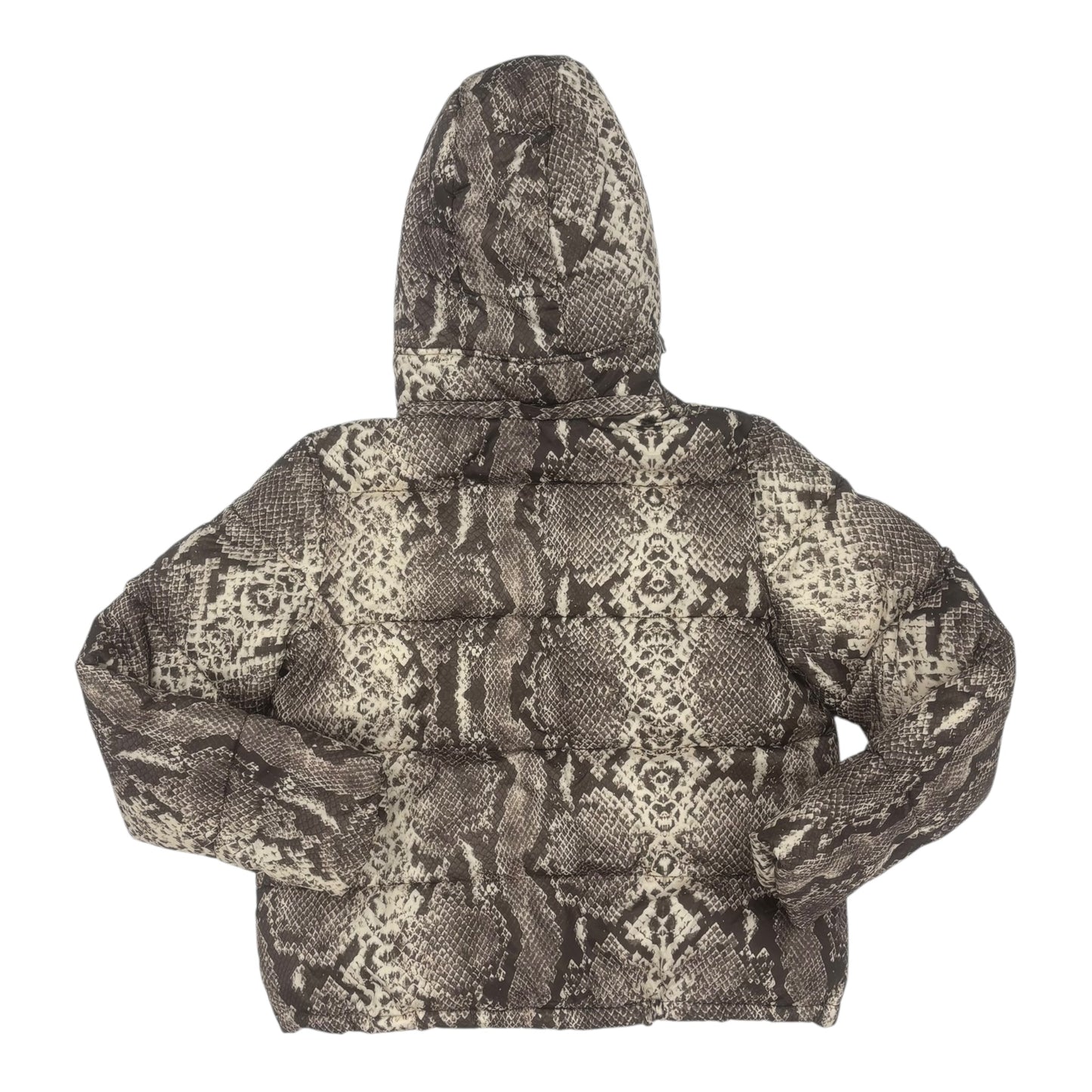 COAT PUFFER & QUILTED by AQUA In SNAKESKIN PRINT, Size: S
