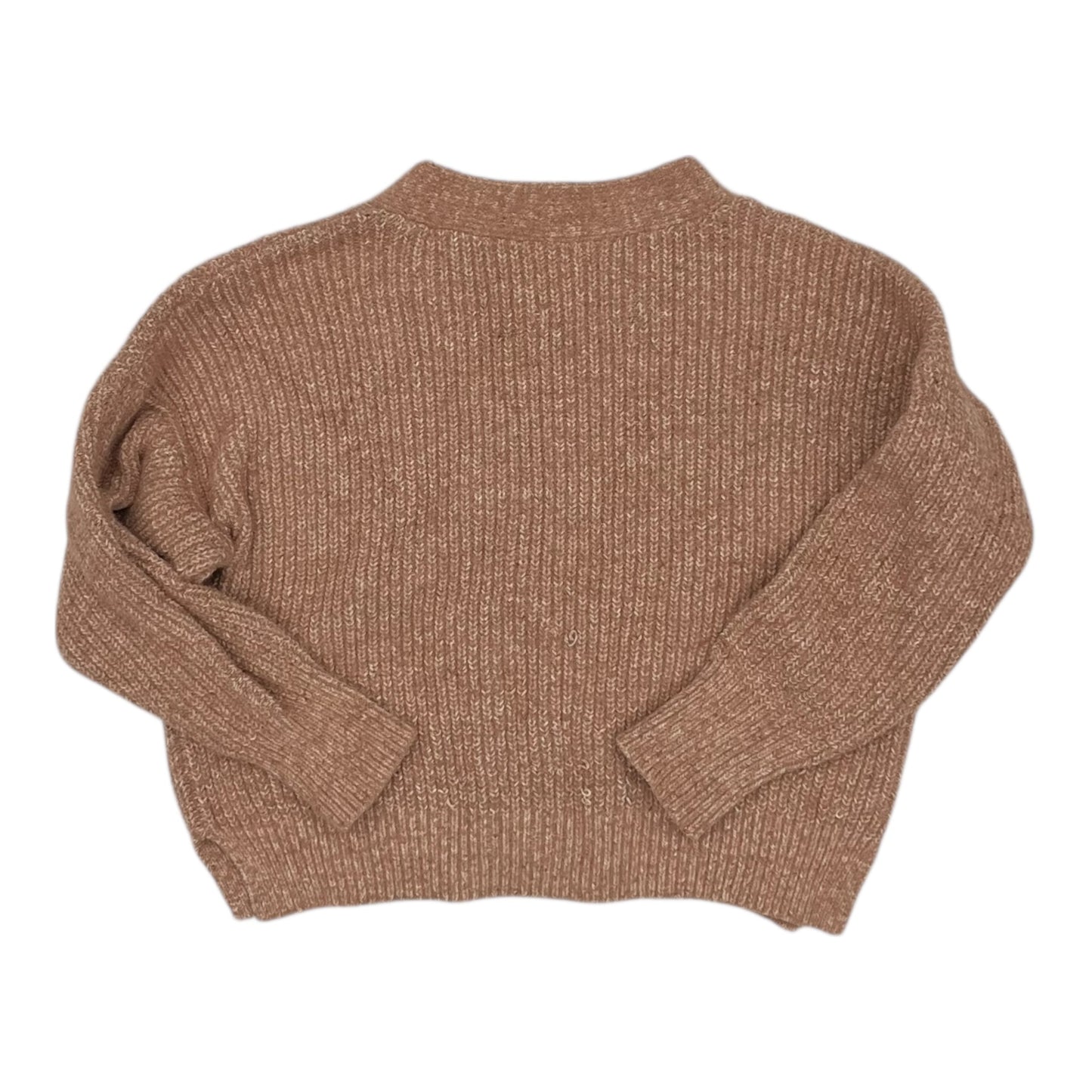 Sweater Cardigan By Abercrombie And Fitch In Tan, Size:S