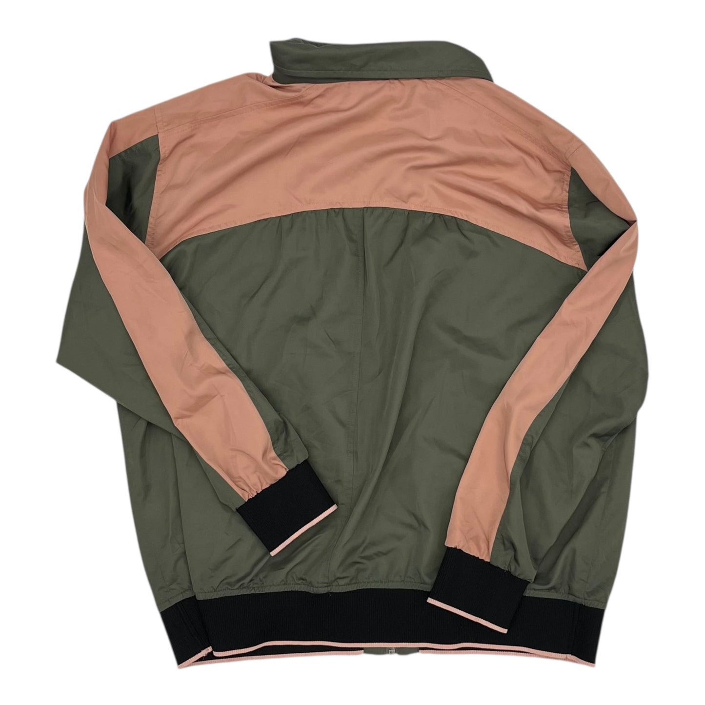 Jacket Windbreaker By J. Jill In Green, Size:M