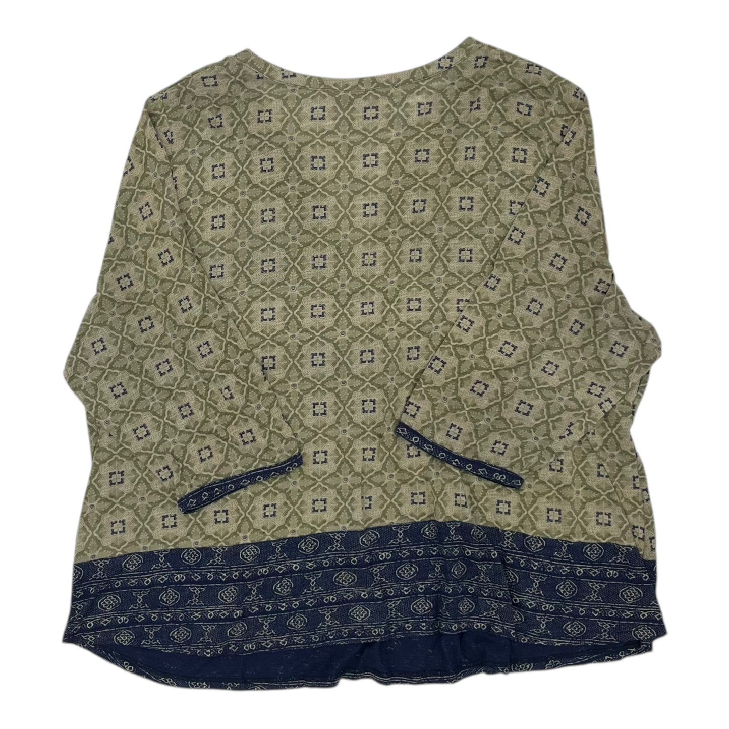 Top Ls By Lucky Brand In Green, Size:3X