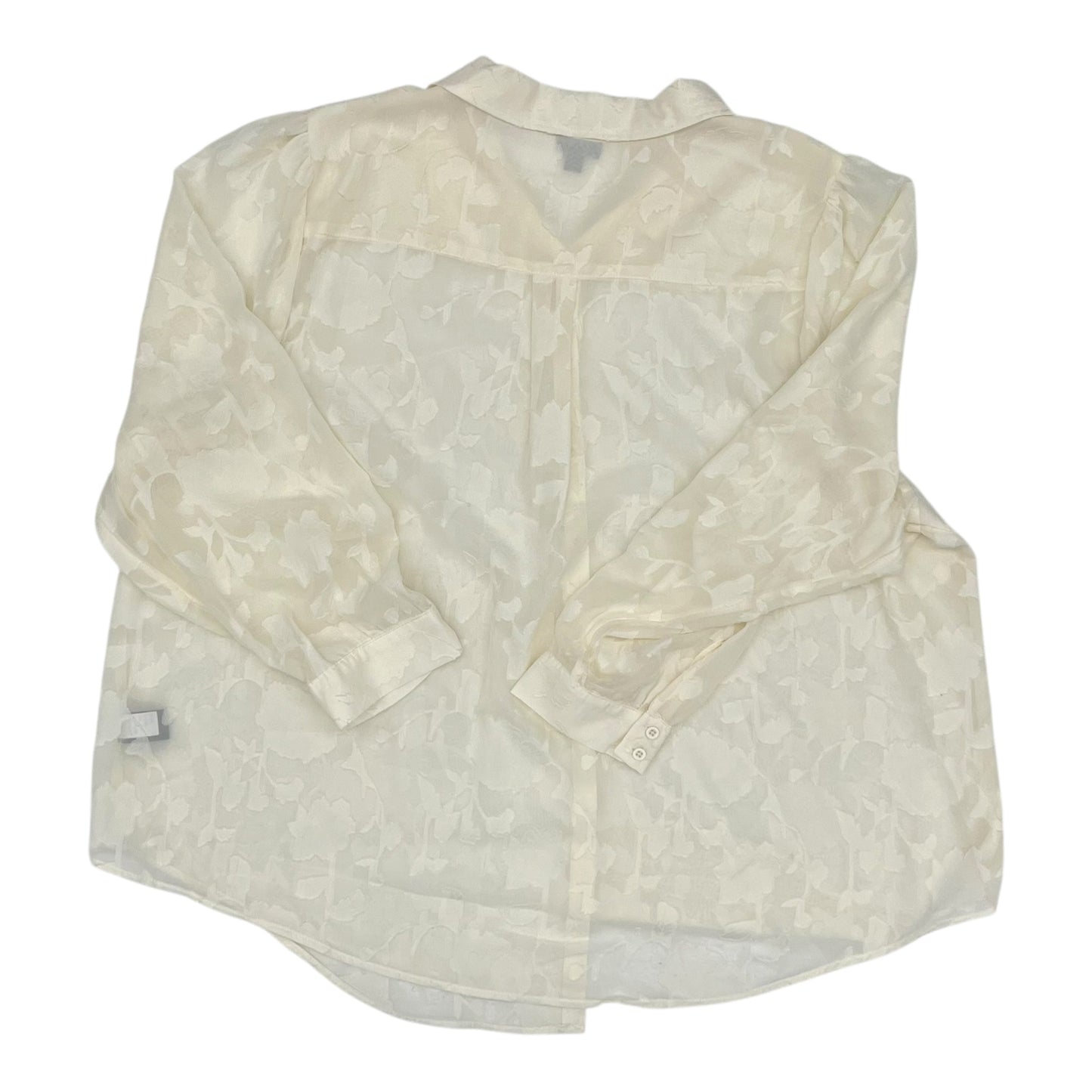 Blouse Ls By Torrid In Cream, Size:4X