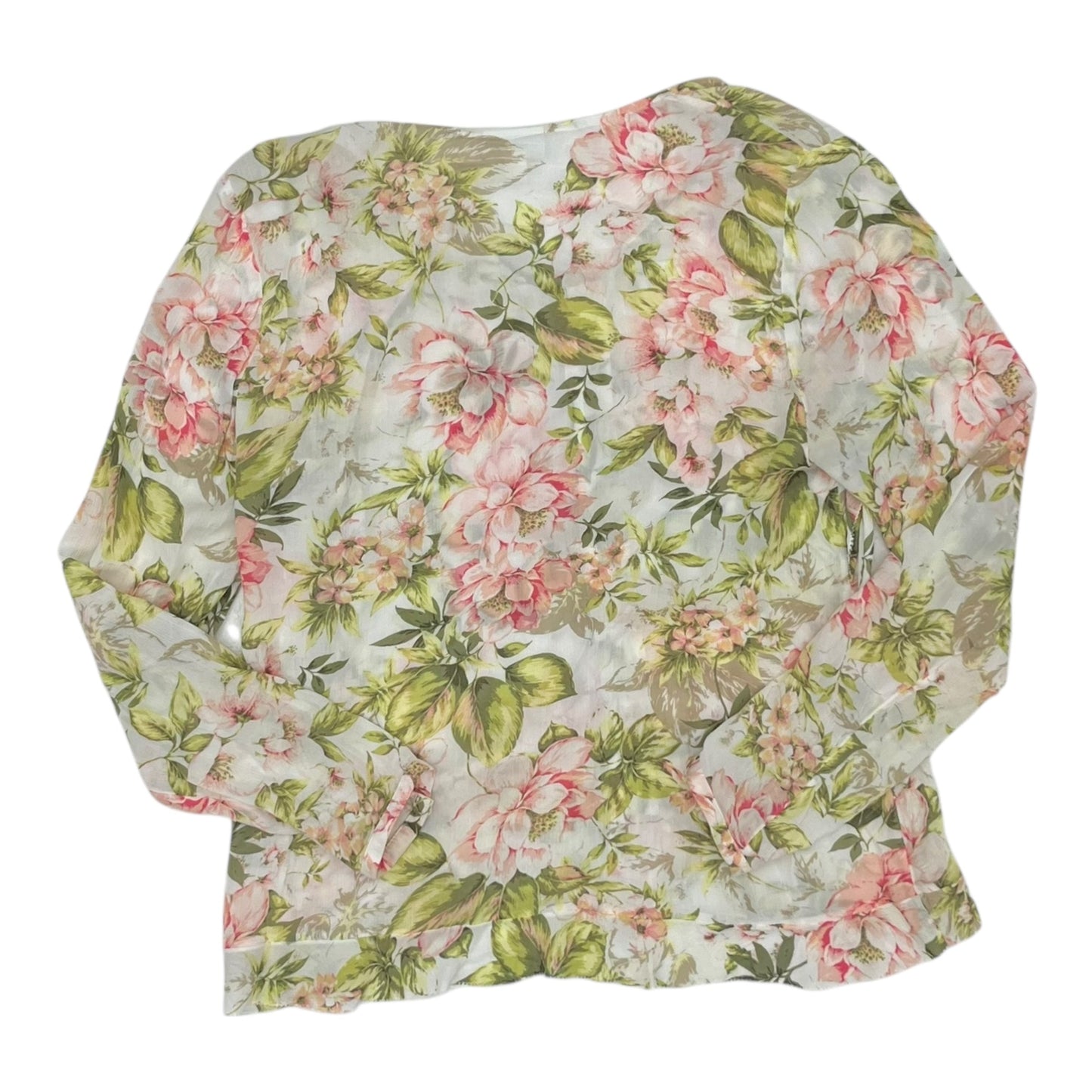 Blouse Ls By J. Jill In Floral Print, Size:S