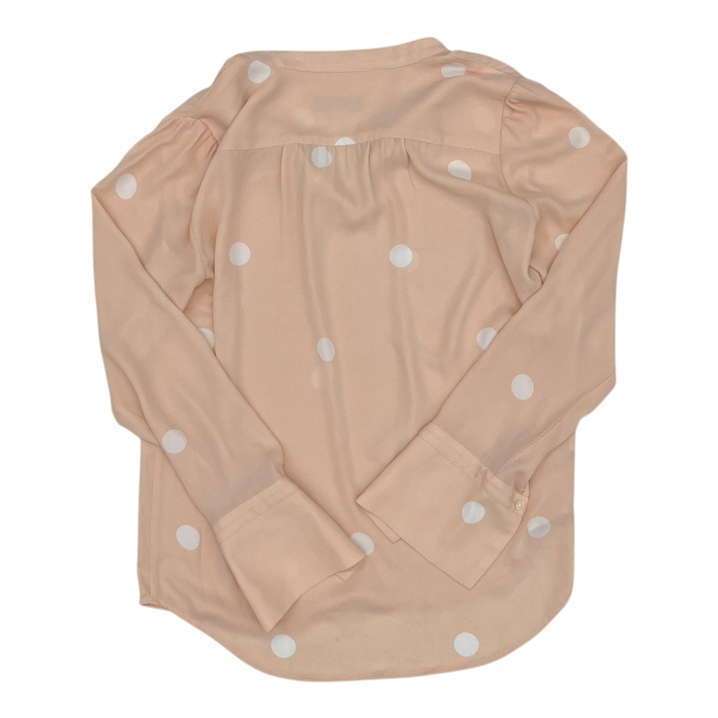 Blouse Ls By Loft In Pink, Size:Xs