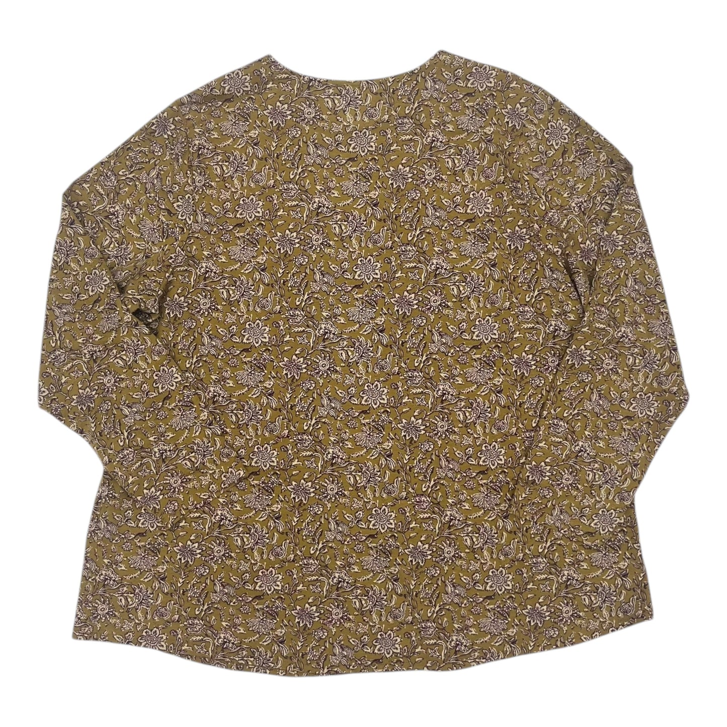 Top Ls By Pure Jill In Brown, Size:2X