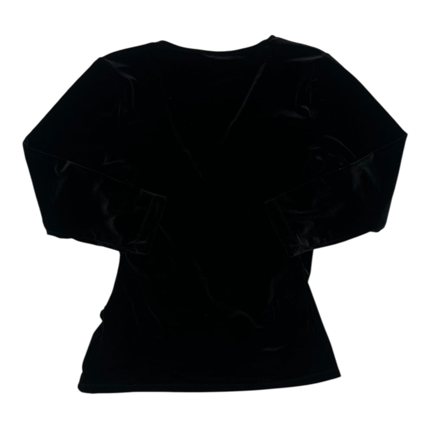 Blouse 3/4 Sleeve By Lands End In Black, Size:M