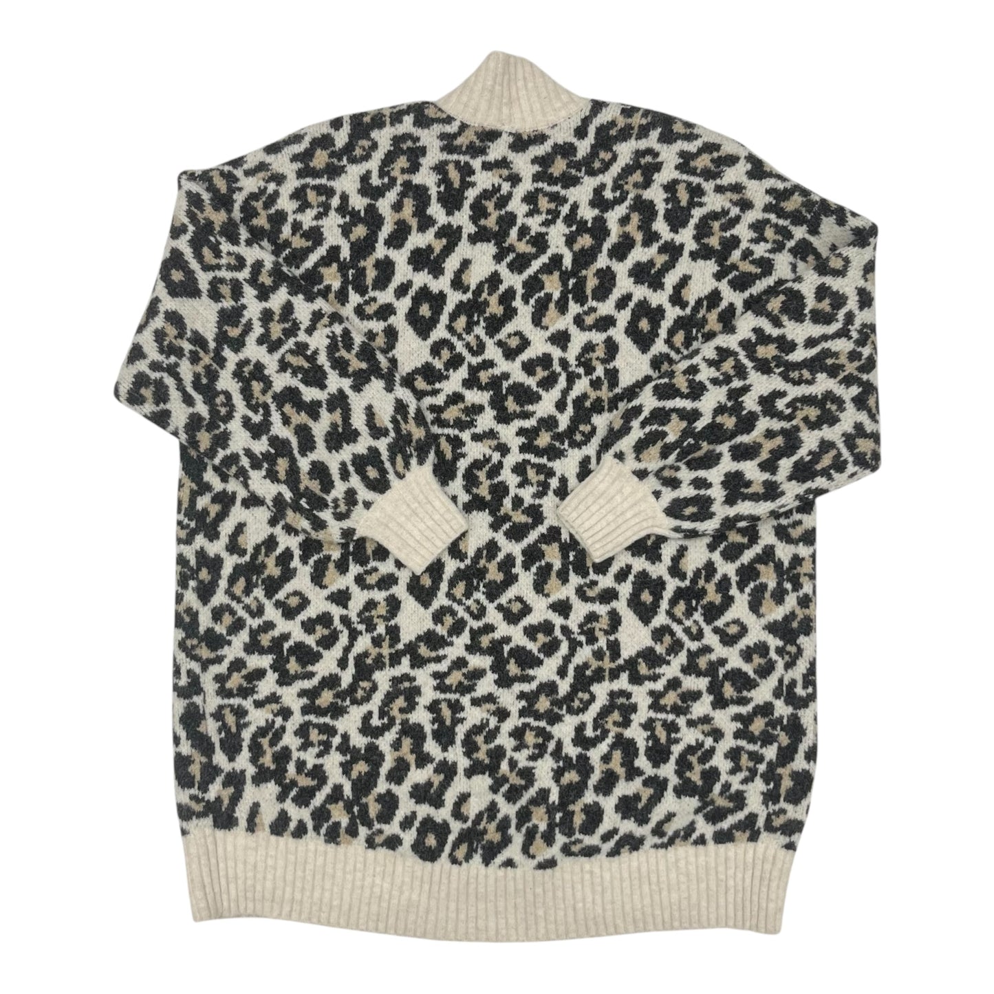 Sweater Cardigan By Loft In Animal Print, Size:S