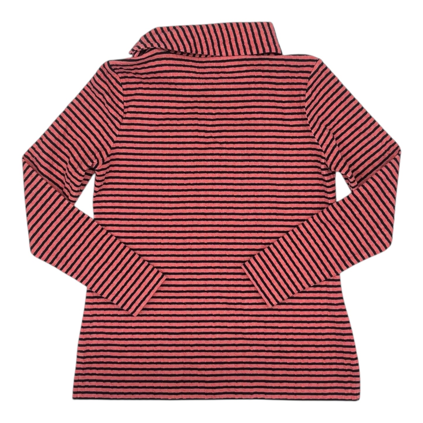 Blouse Ls By Talbots In Blue & Pink, Size:Sp