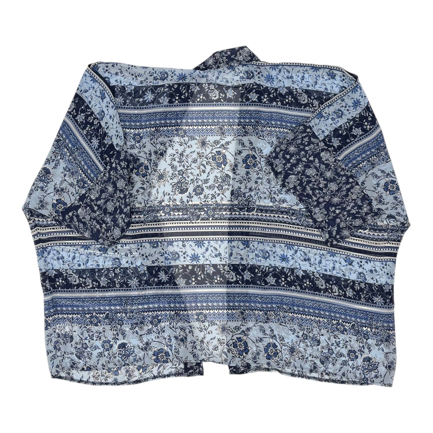 Shawl By Croft And Barrow In Blue, Size:3X