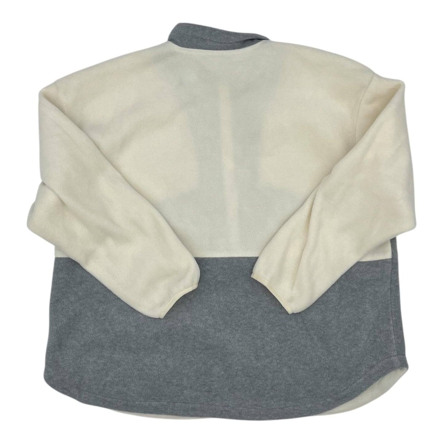 Athletic Jacket By Columbia In Cream & Grey, Size:3X