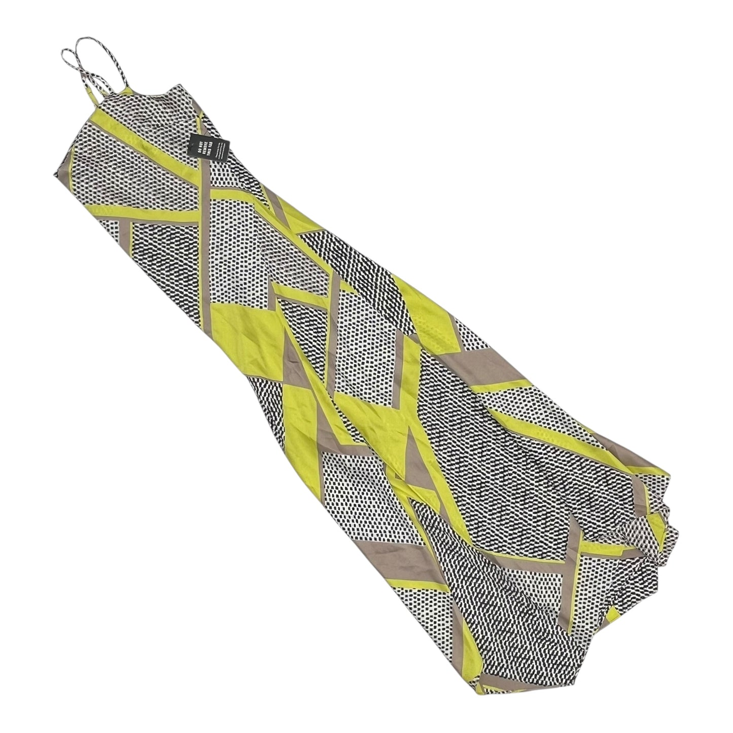 Dress Party Long By Express In Black & Yellow, Size:L